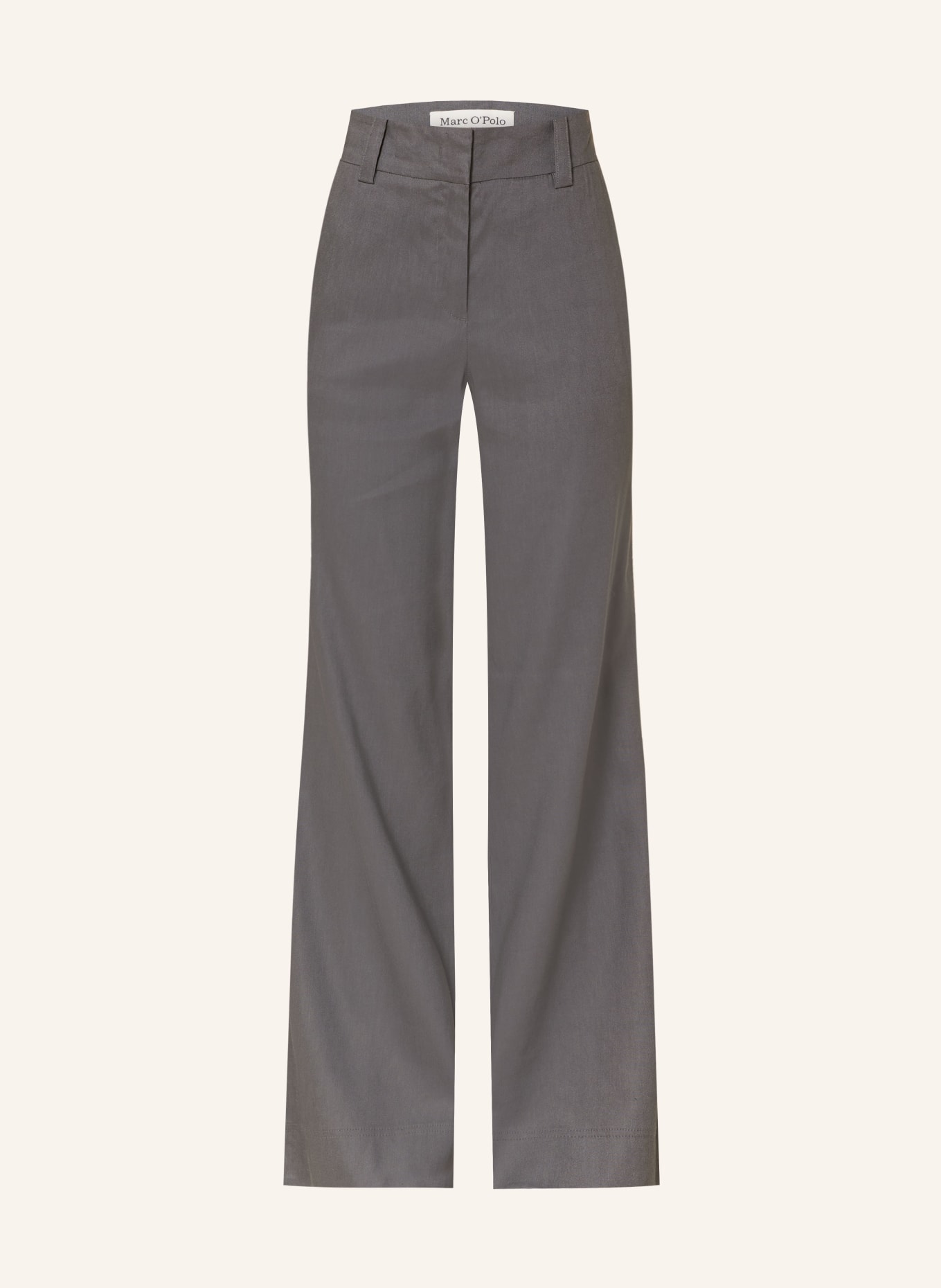 Marc O'Polo Kalhoty s lnem: TMAVĚ ŠEDÁ