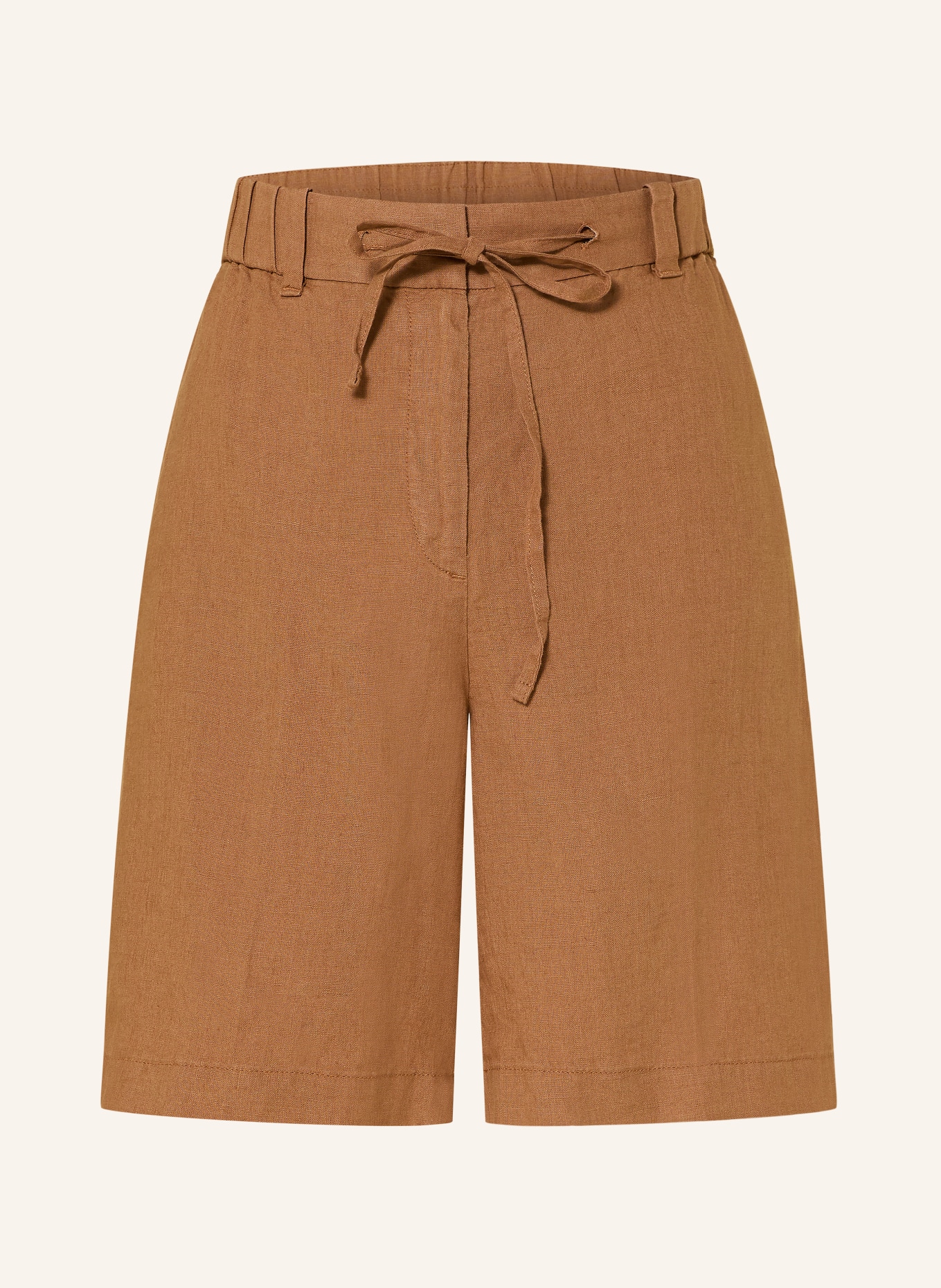 Marc O'Polo short en lin: MARRON