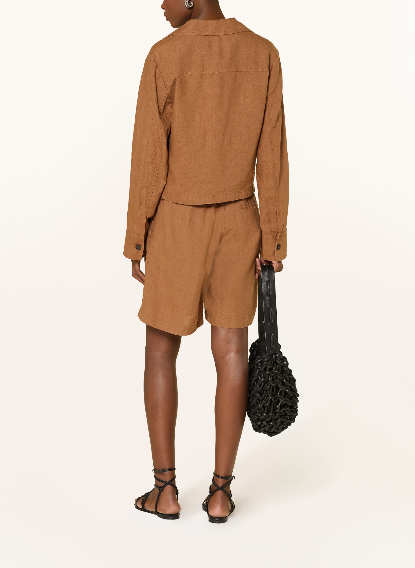 Marc O'Polo Overjacket aus Leinen: BRAUN