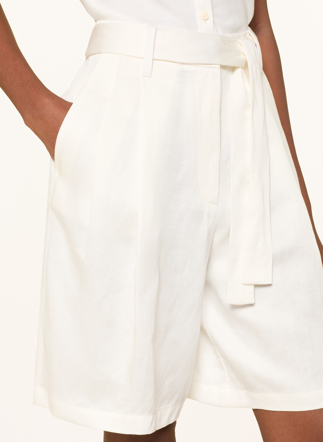 Marc O'Polo Short en lin: CRÈME
