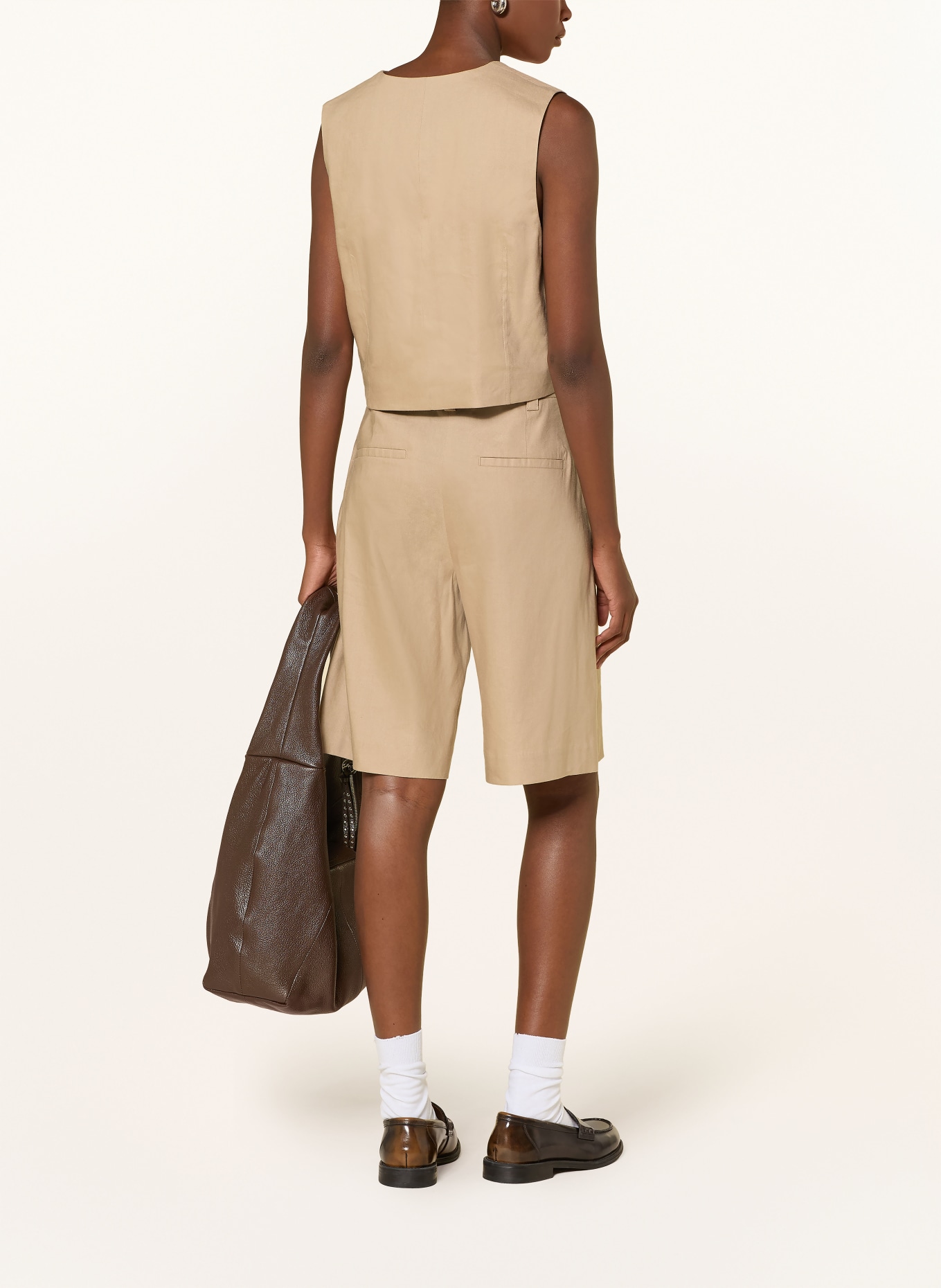 Marc O'Polo Blazerweste mit Leinen: CAMEL