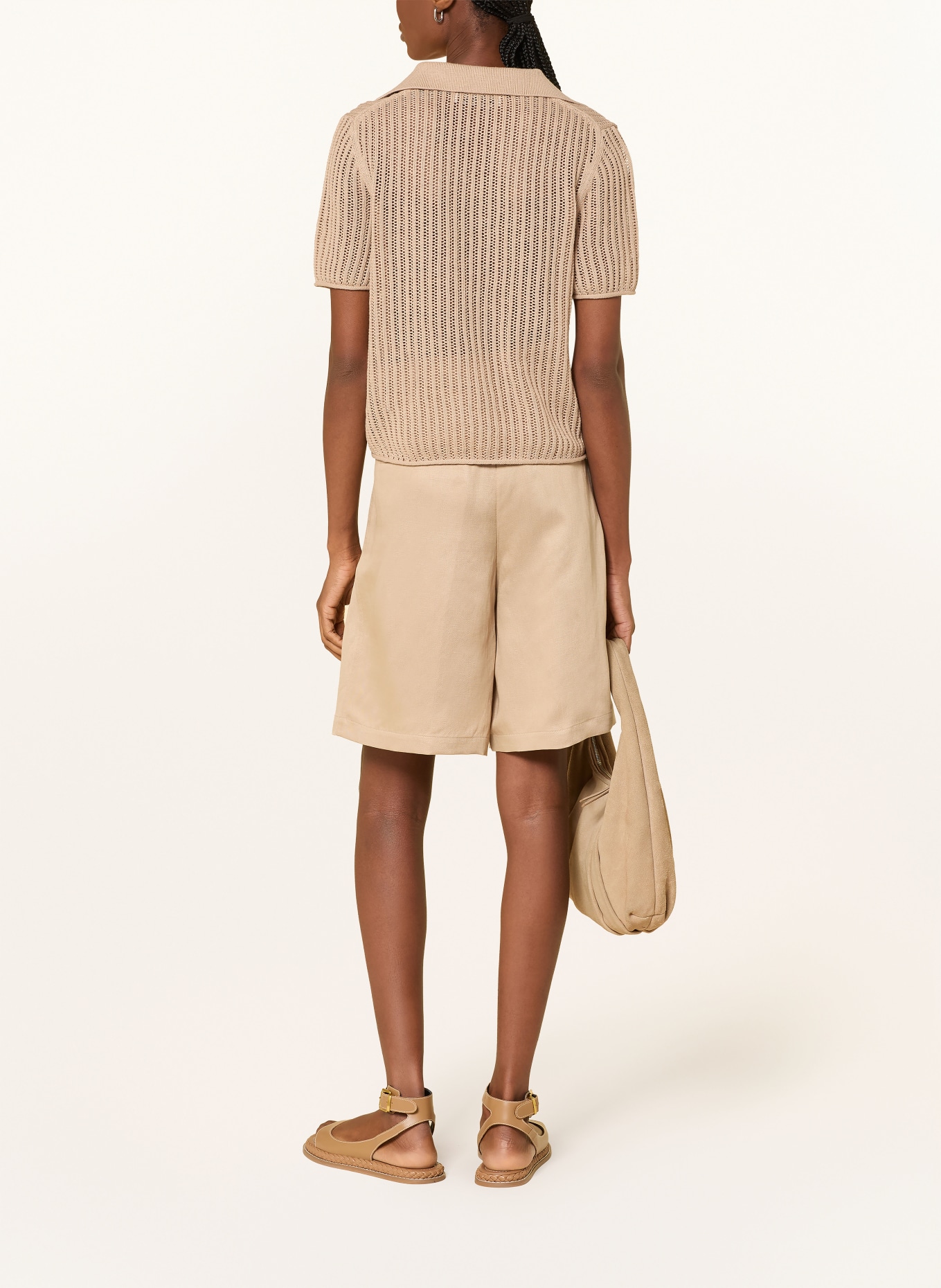 Marc O'Polo Dzianinowa koszulka polo: BEŻOWY