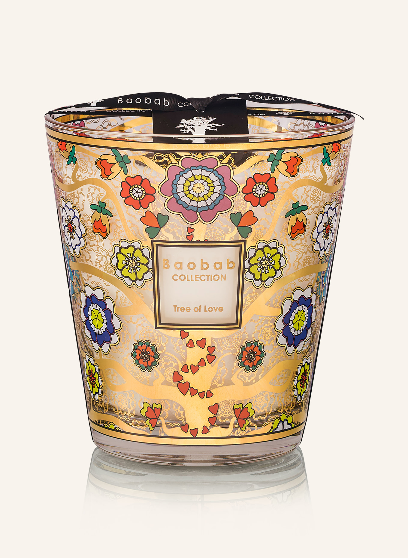 Baobab COLLECTION Duftkerze TREE OF LOVE: WEISS / GOLD / ROT