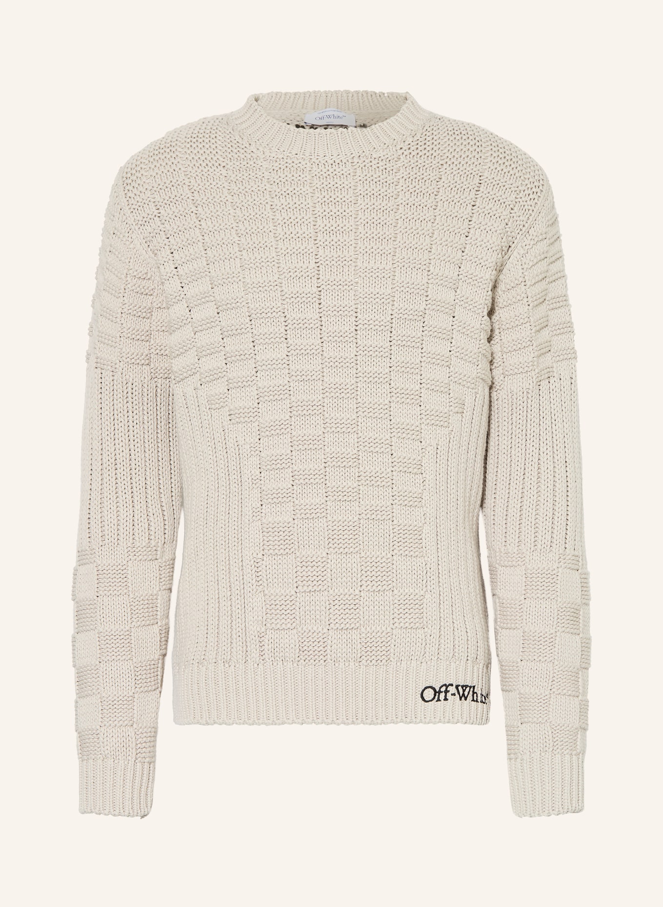 Off-White Pullover ARROW: GRAU / SCHWARZ