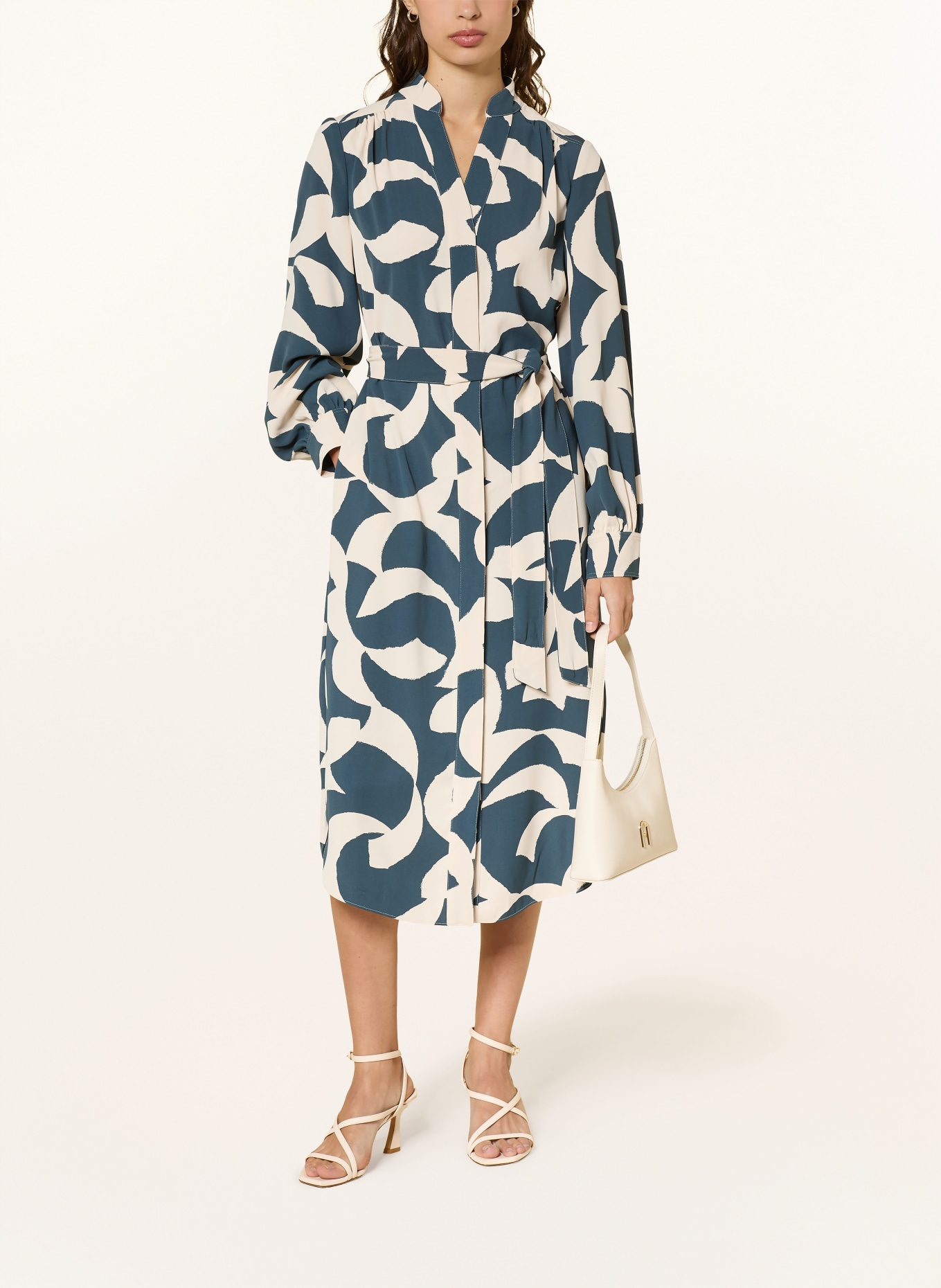 HOBBS Kleid ALISA: BLAU / BEIGE