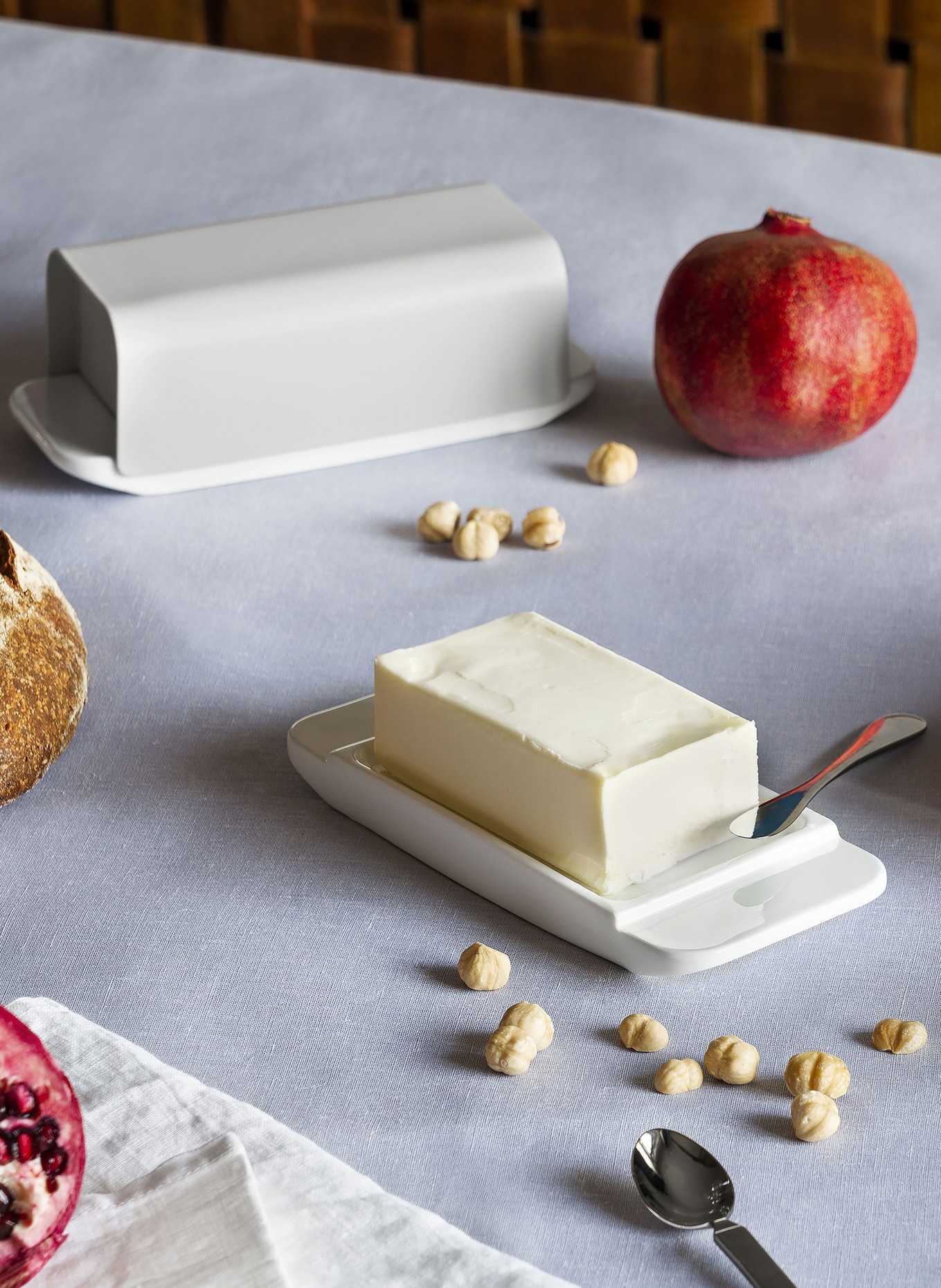 ALESSI Maselniczka MATTINA: JASNOCZARY / BIAŁY