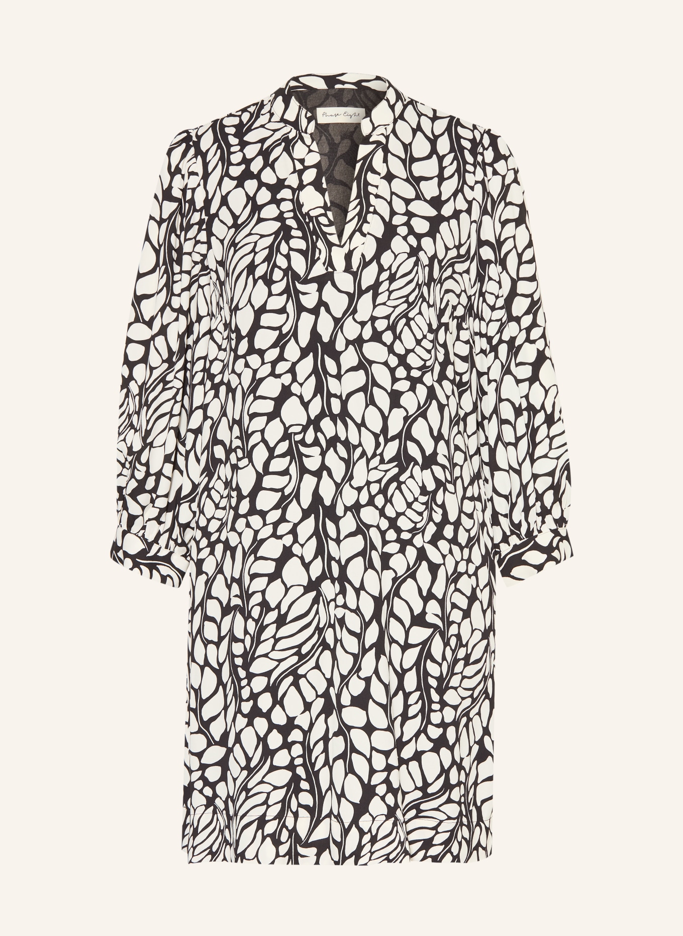 Phase Eight Šaty MILICIA s 3/4 rukávem: ČERNÁ / BÍLÁ