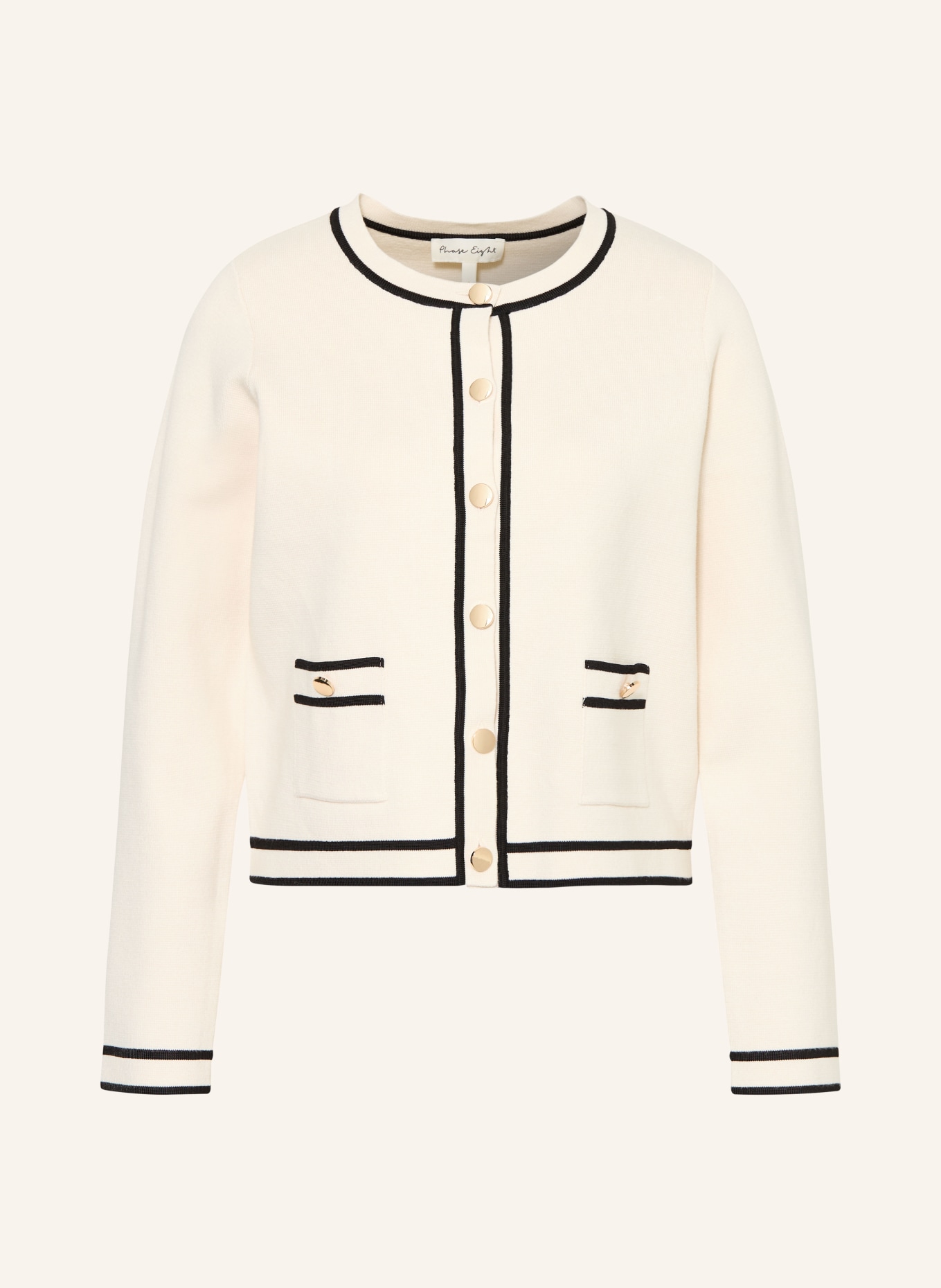 Phase Eight Svetr LOLA: KRÉMOVÁ / ČERNÁ