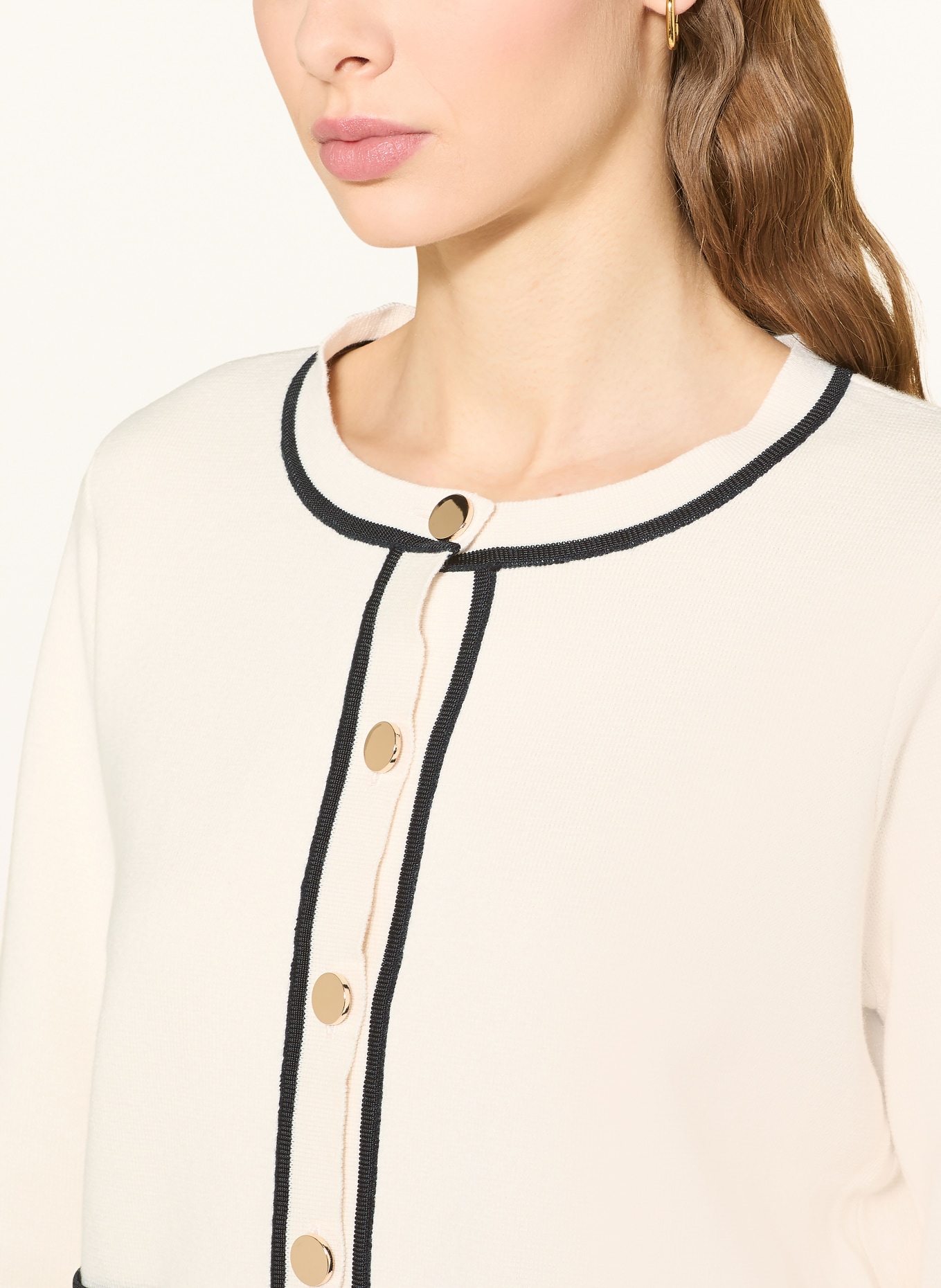 Phase Eight Svetr LOLA: KRÉMOVÁ / ČERNÁ