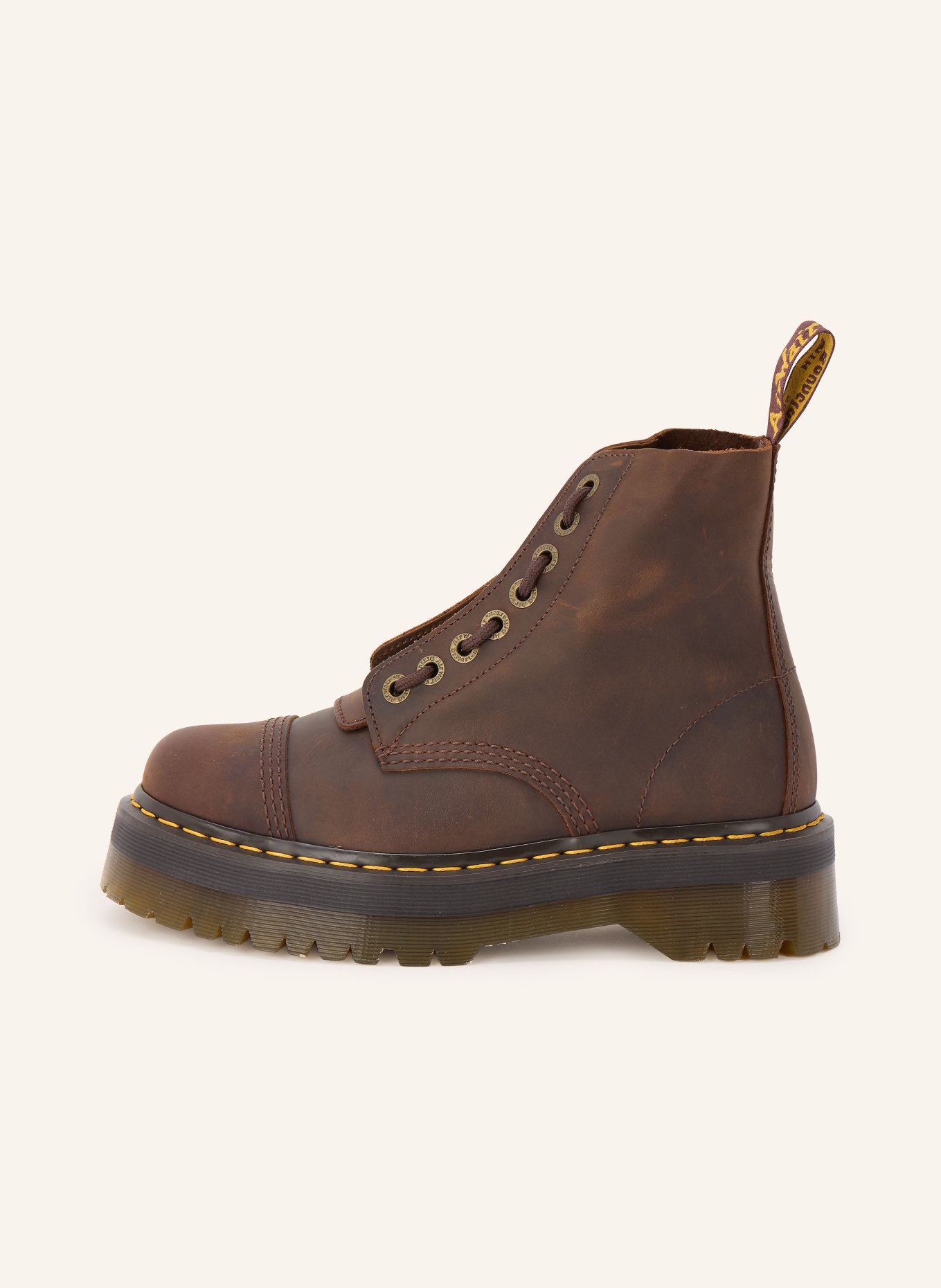 Dr. Martens Bottes à lacets SINCLAIR: MARRON FONCÉ