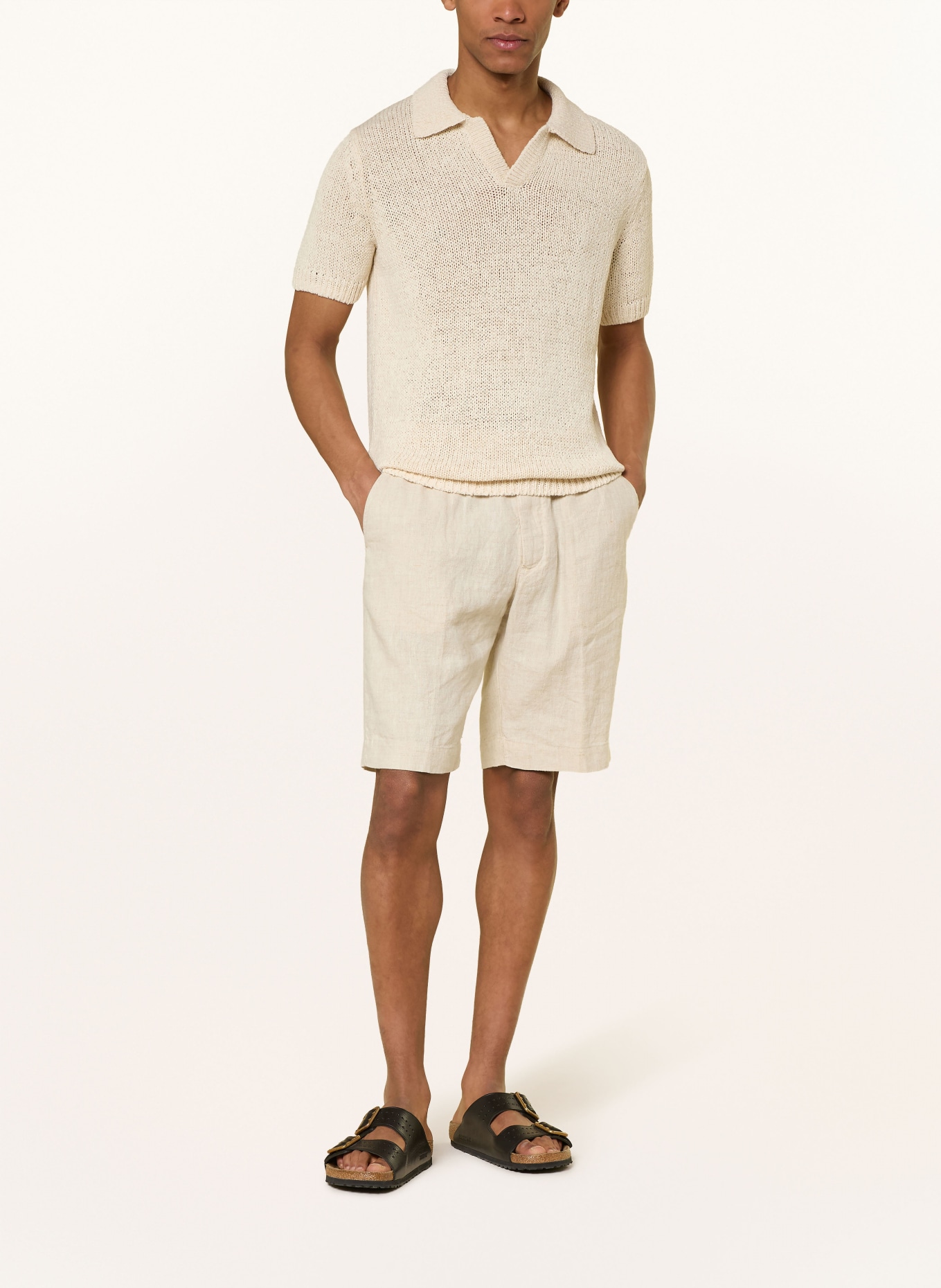 Marc O'Polo Dzianinowa koszulka polo: BEŻOWY