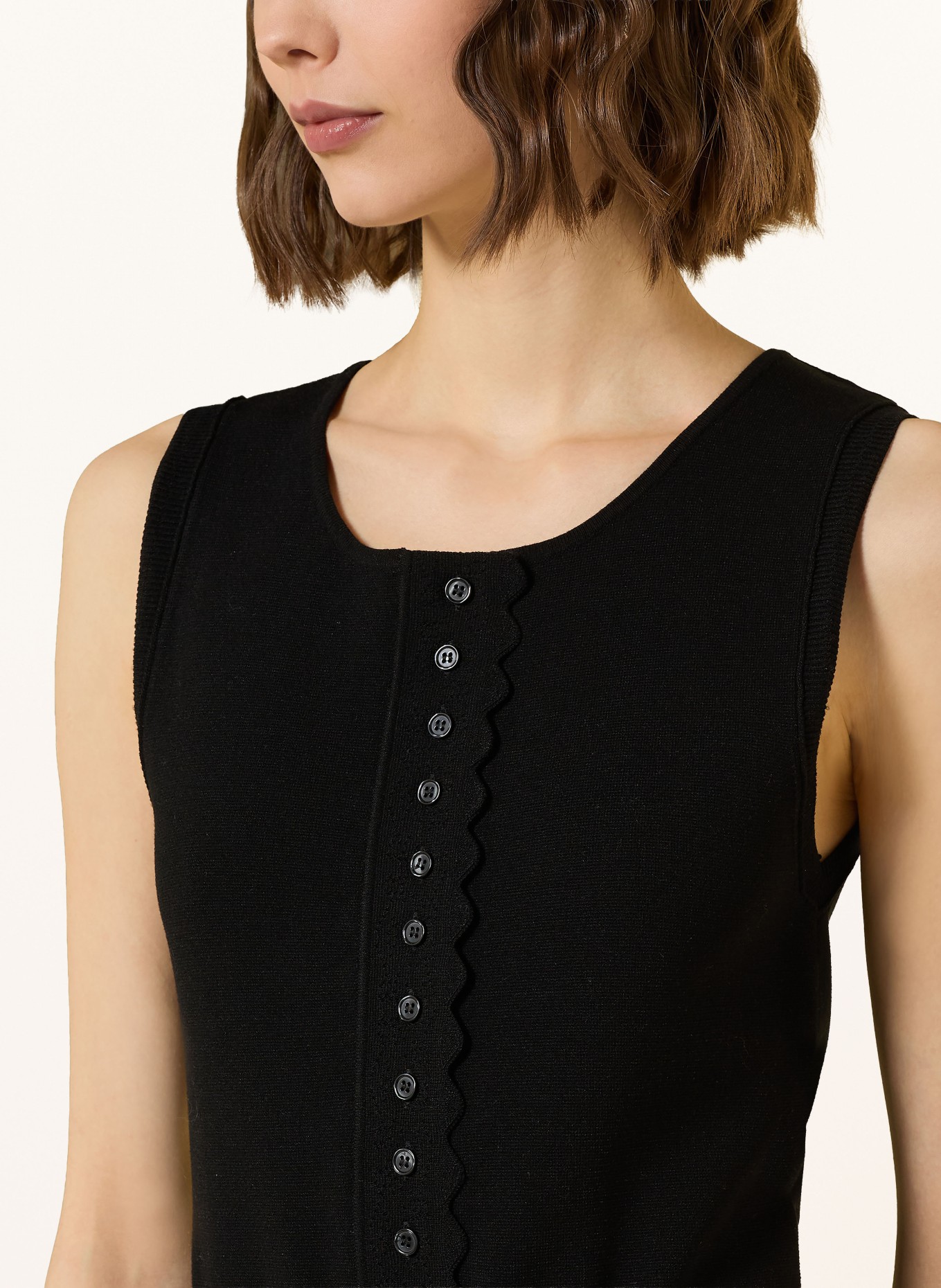 CLAUDIE PIERLOT Strickbody: SCHWARZ