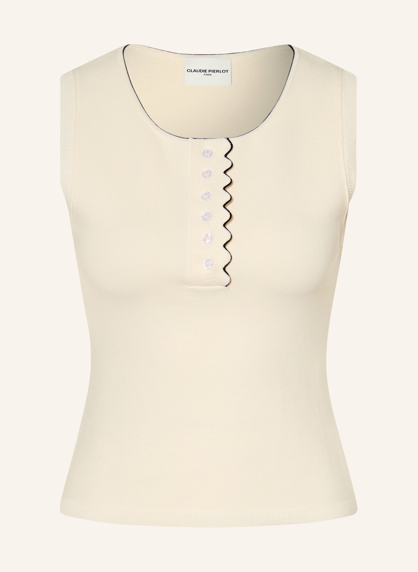 CLAUDIE PIERLOT Top: CREME