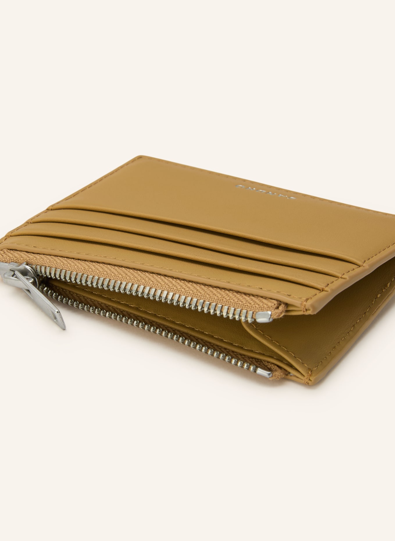 SANDRO Kartenetui mit Münzfach: CAMEL
