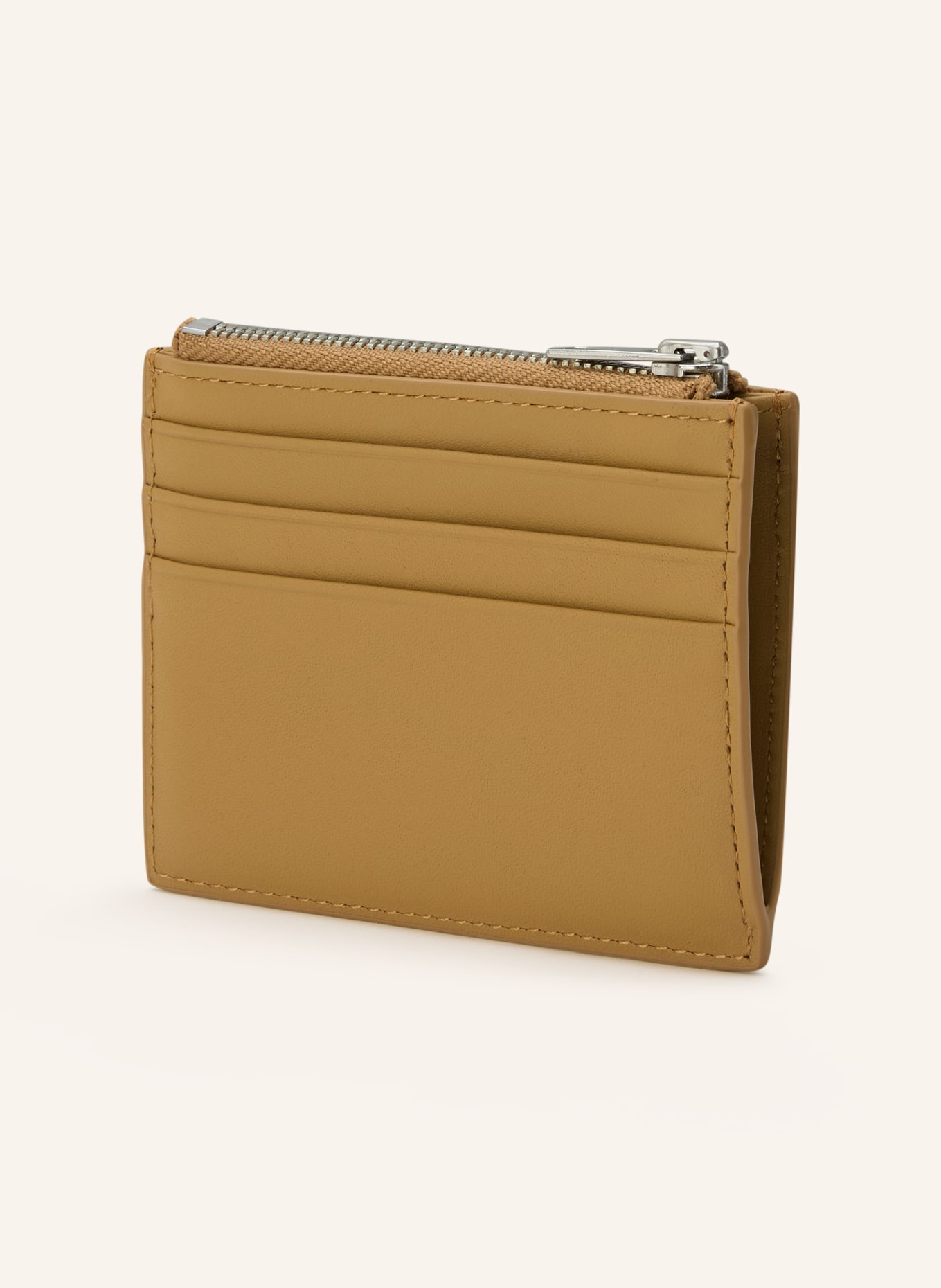 SANDRO Kartenetui mit Münzfach: CAMEL