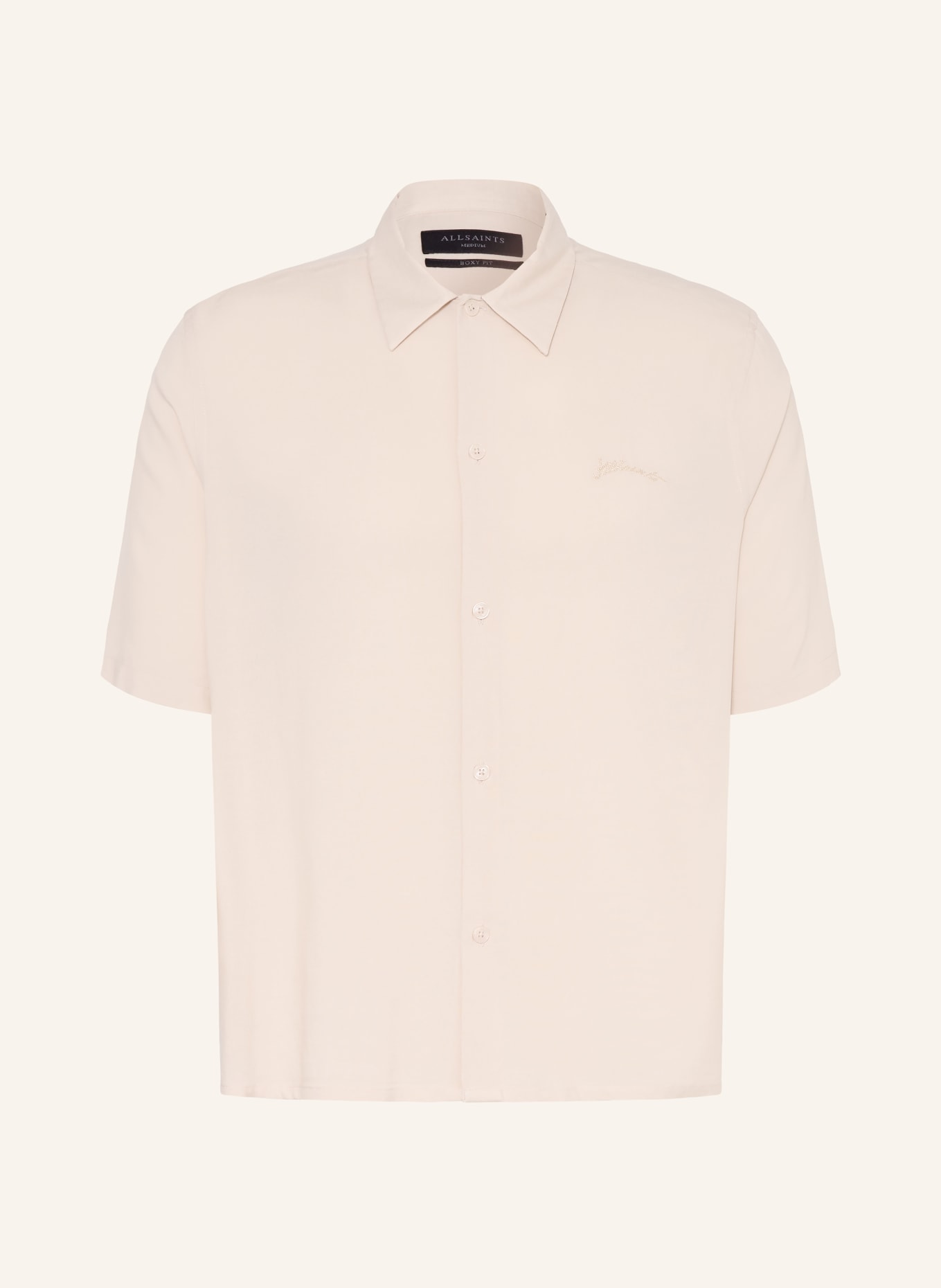ALLSAINTS Chemise à manches courtes BARON Comfort Fit: BEIGE