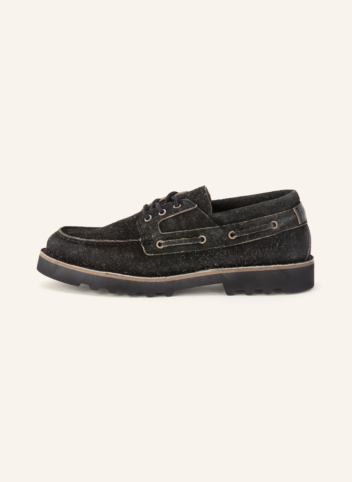 ALLSAINTS Chaussures bateau SKIFF: GRIS FONCÉ