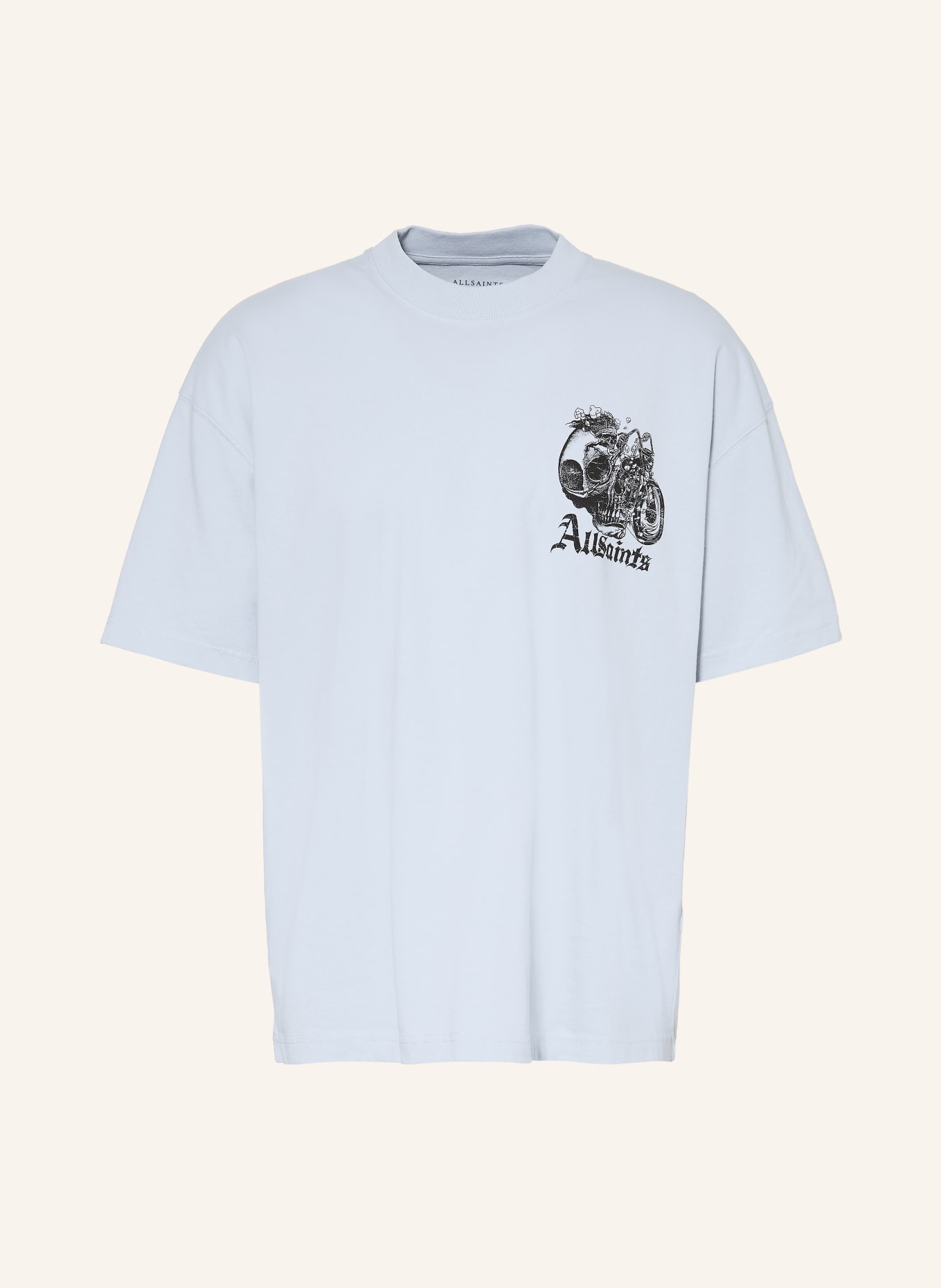 ALLSAINTS Chemise oversize PANHEAD: BLEU CLAIR / NOIR