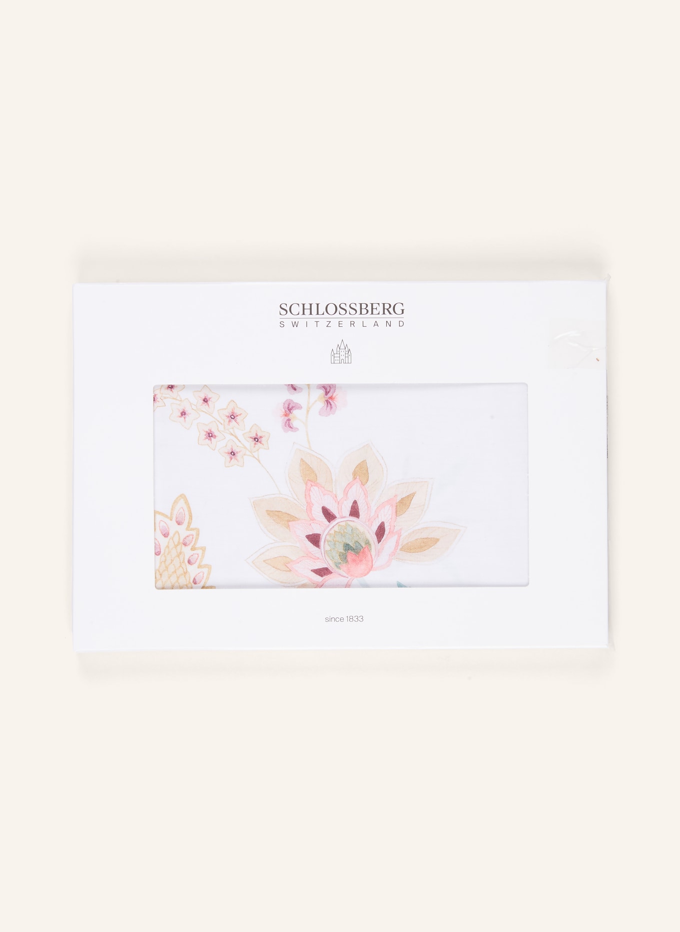 SCHLOSSBERG Housse de coussin IMA: BLANC / ROSÉ / BEIGE
