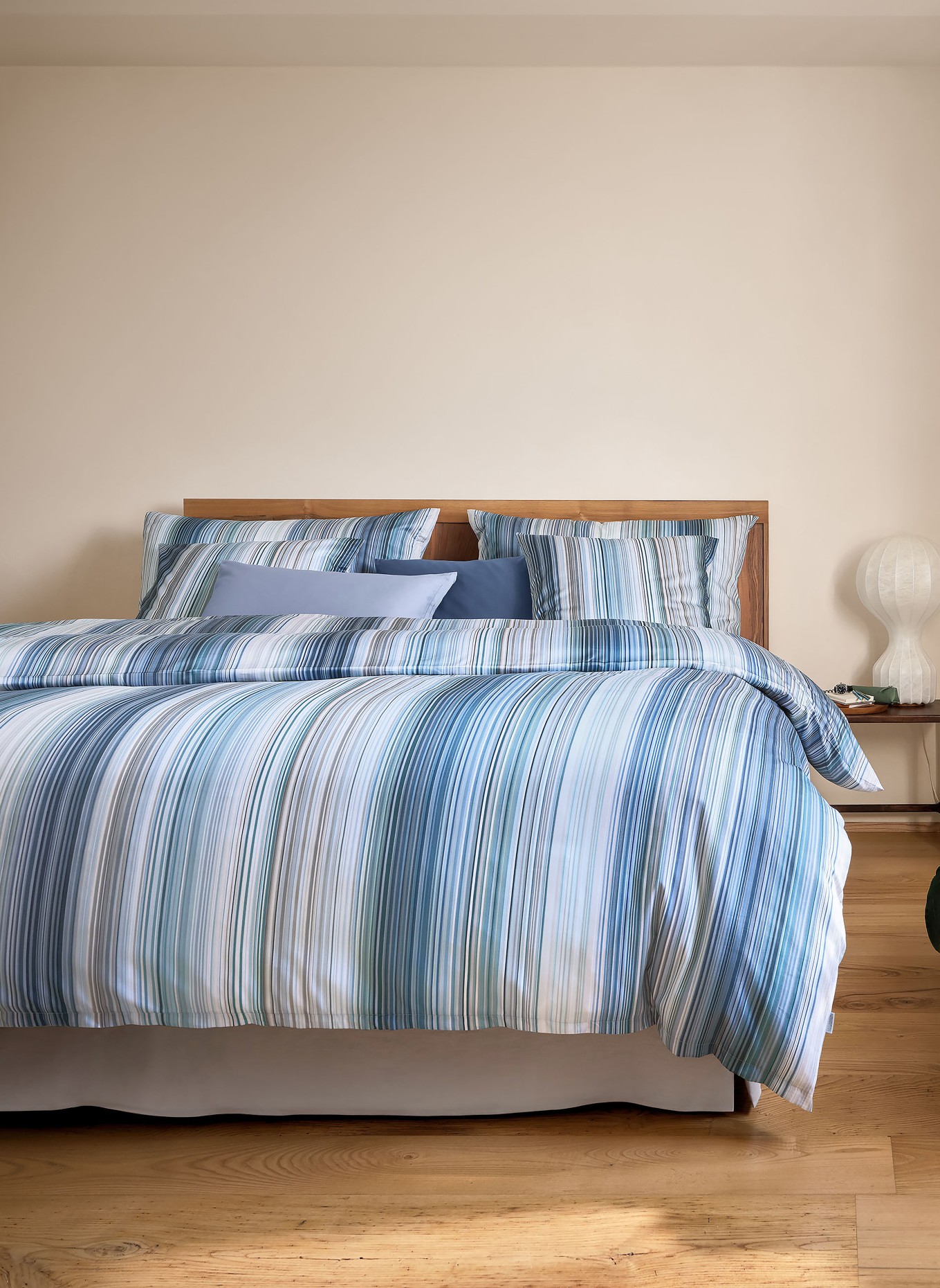 SCHLOSSBERG Poszewka na kołdrę LORIS: NIEBIESKI