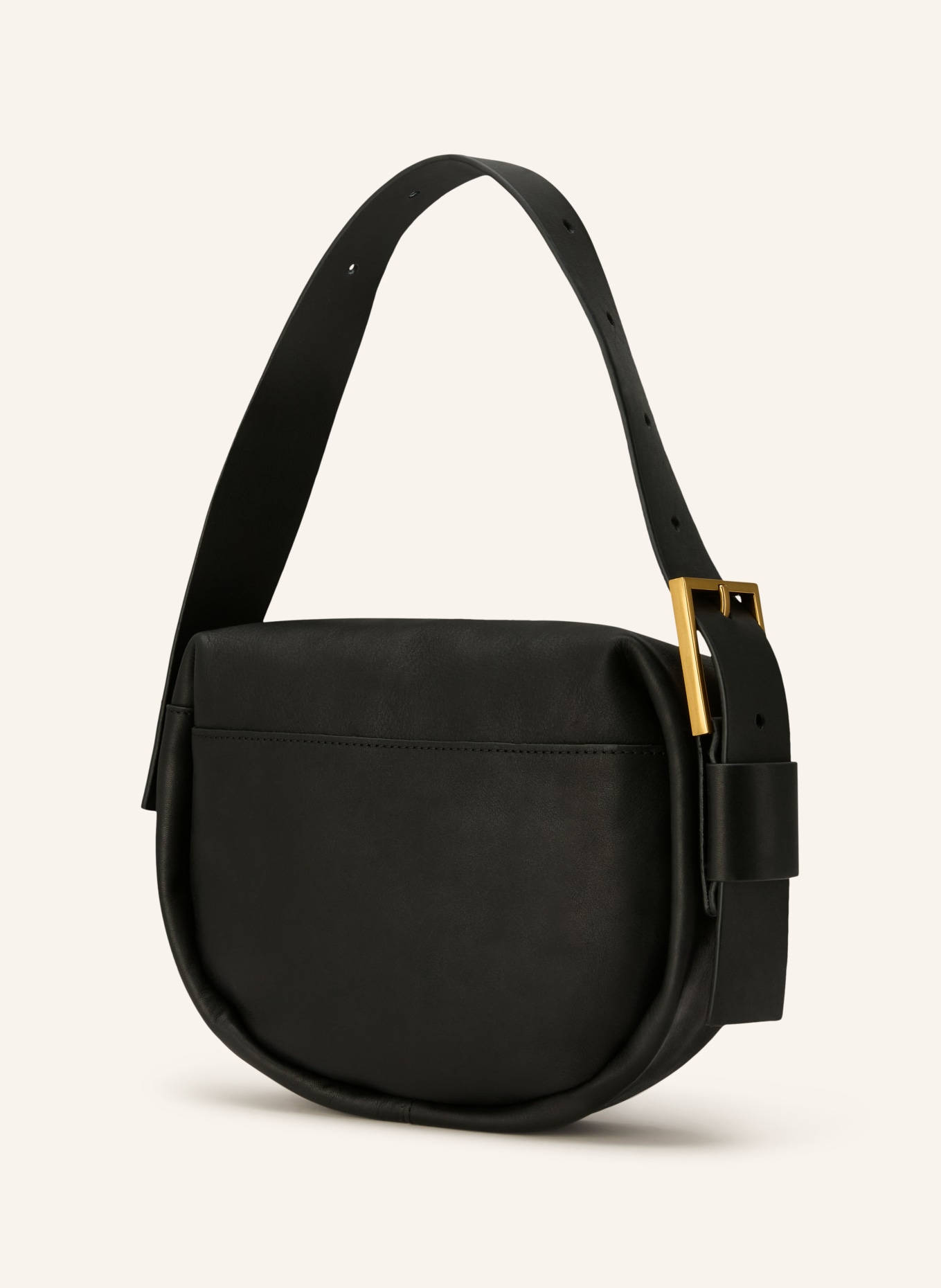 ALLSAINTS NOEMI MINI handbag: BLACK / GOLD