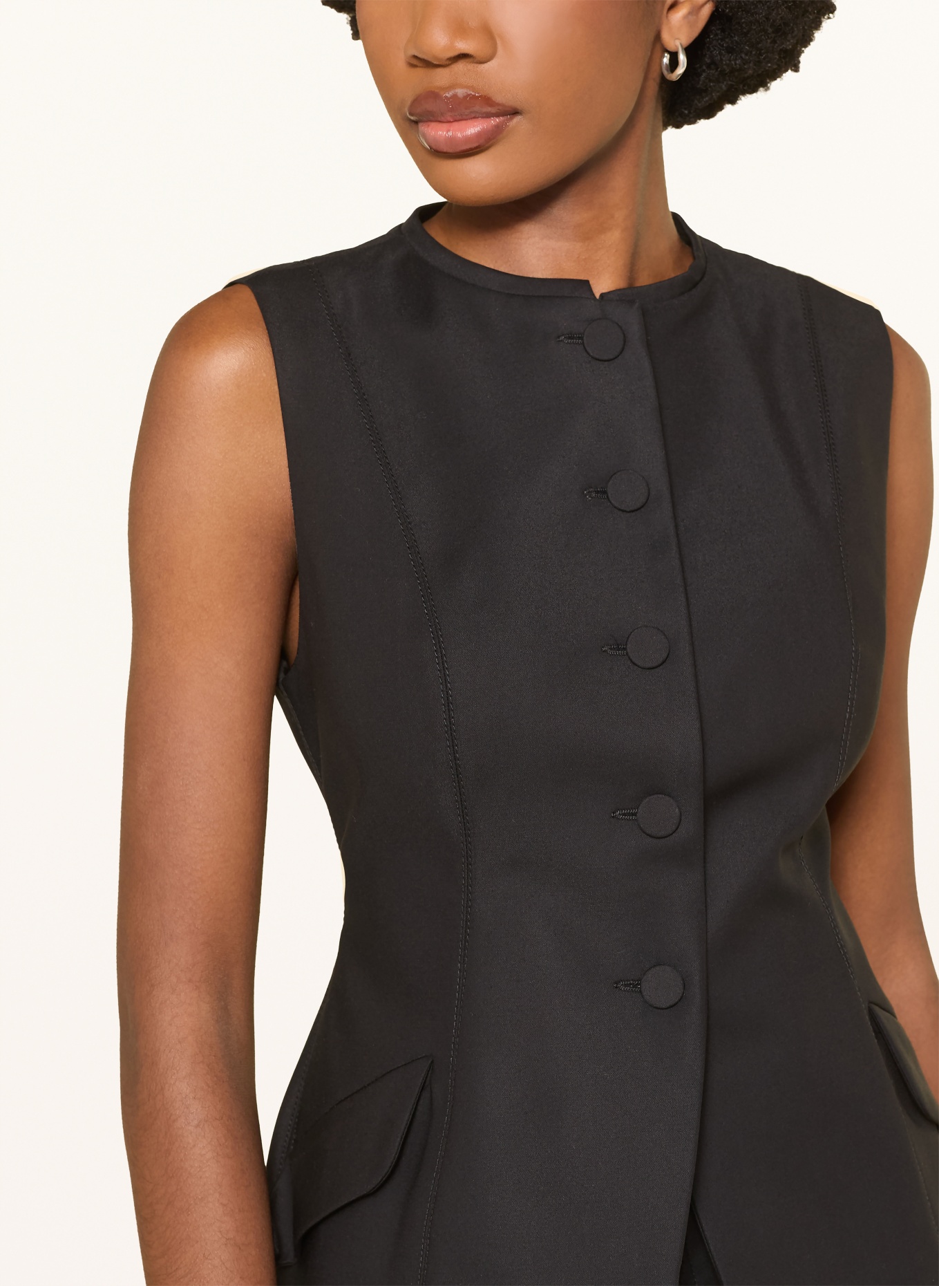 SANDRO Blazerweste: SCHWARZ