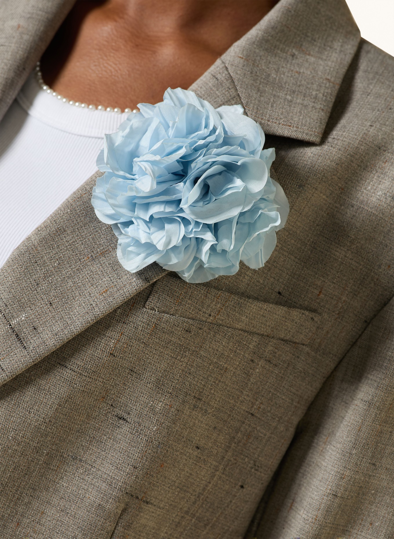 SANDRO Longblazer: GRAU / BEIGE