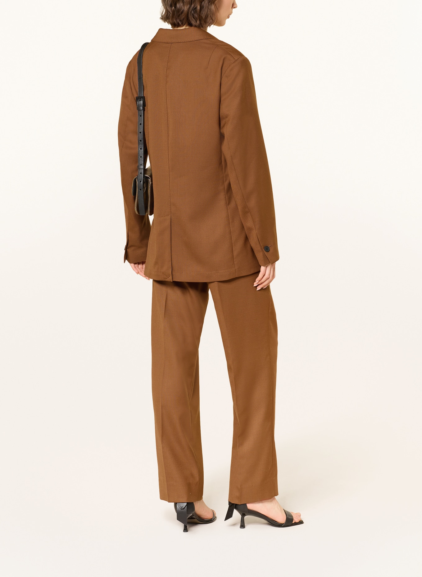 ALLSAINTS Kalhoty Marlene BECK: HNĚDÁ