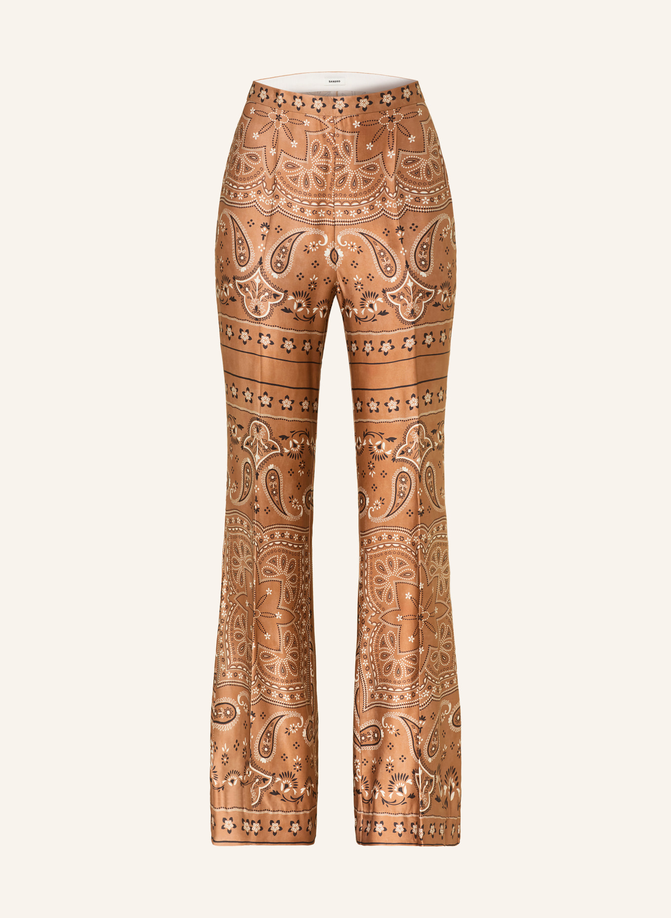 SANDRO Satinhose: BRAUN / WEISS / SCHWARZ