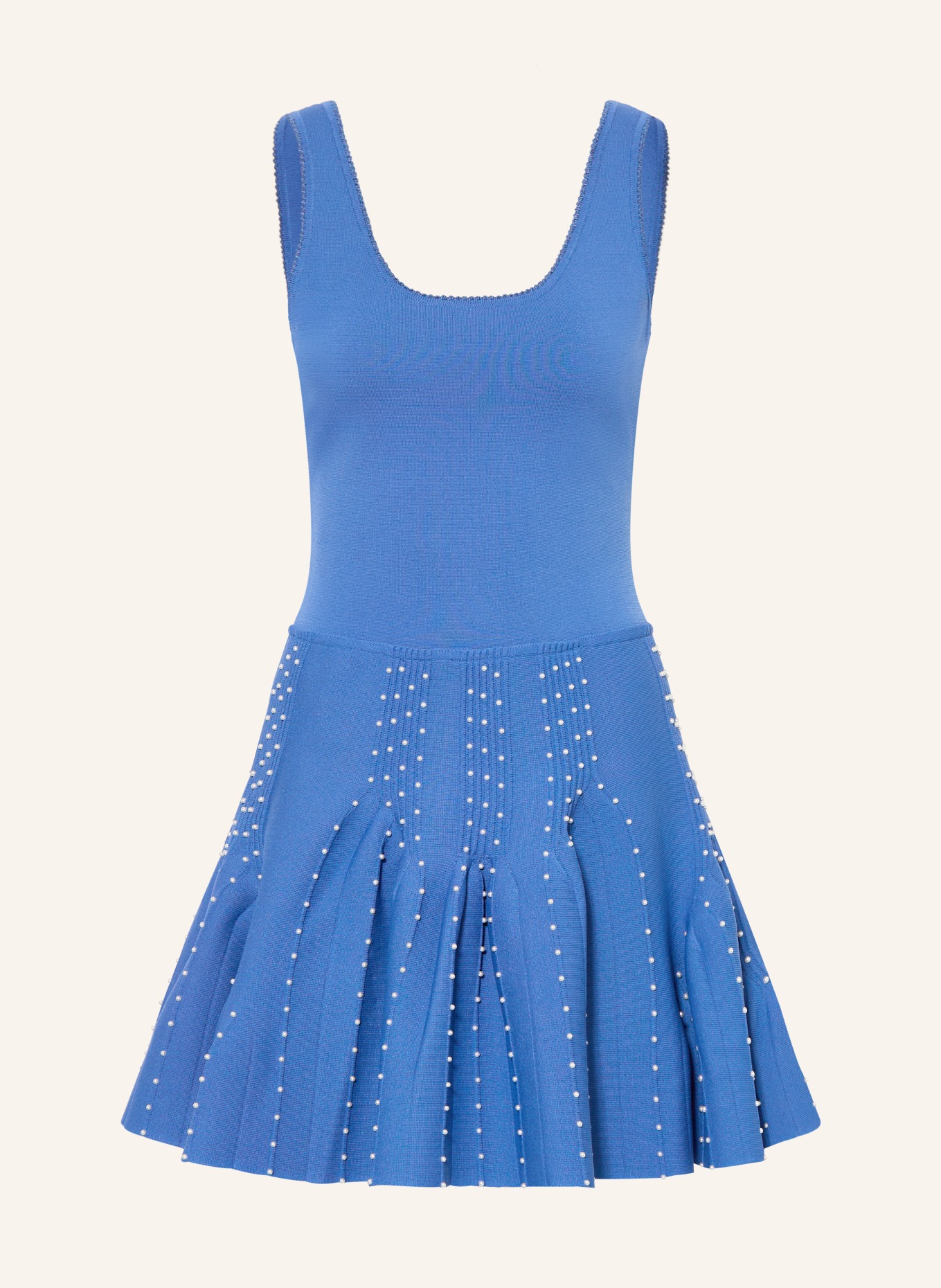 SANDRO Kleid NINA mit Schmuckperlen: BLAU