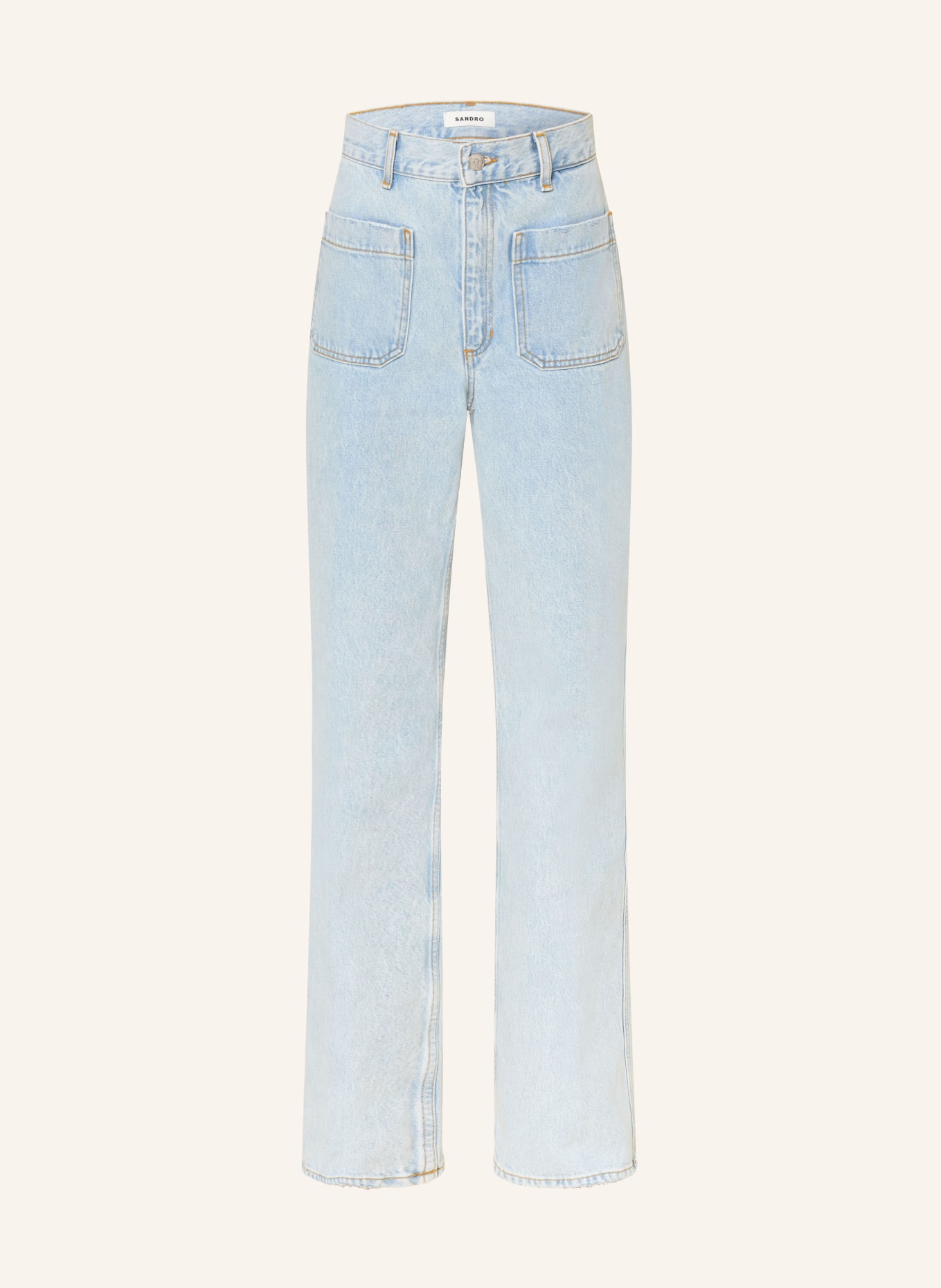 SANDRO Straight Jeans: J002 LIGHT BLUE JEAN