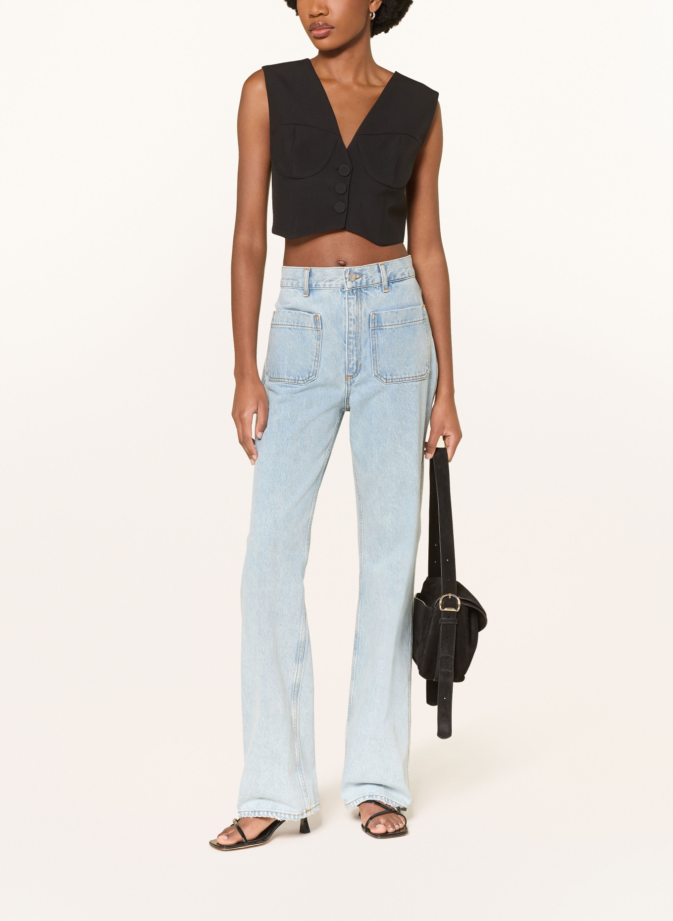 SANDRO Straight Jeans: J002 LIGHT BLUE JEAN