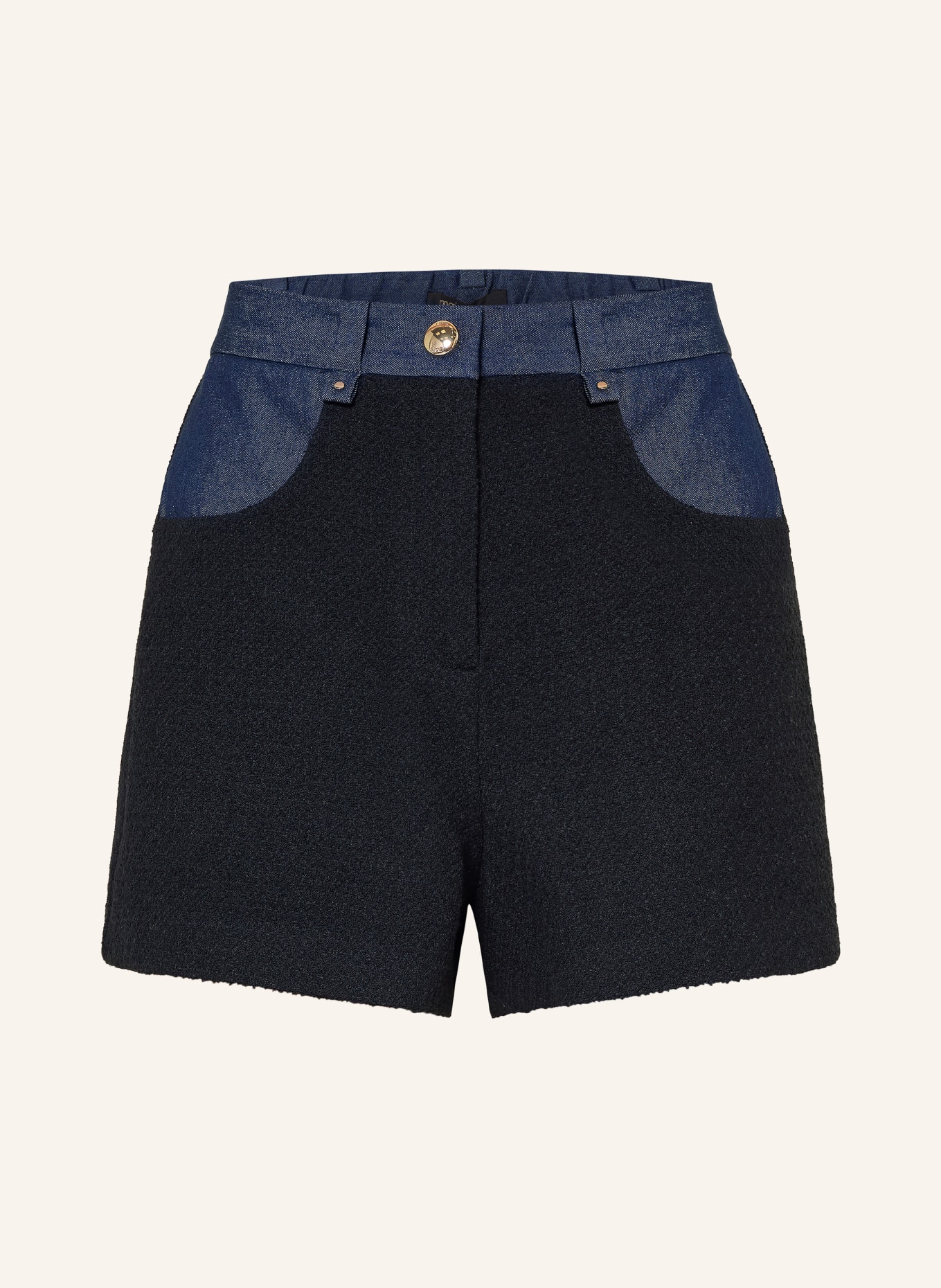maje Tweed-Shorts im Materialmix: 0103 NAVY