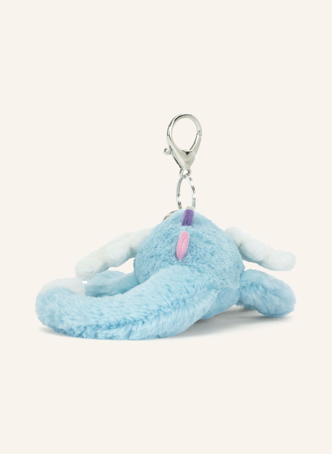 Jellycat Keyring and bag charm SKY DRAGON: LIGHT BLUE / WHITE