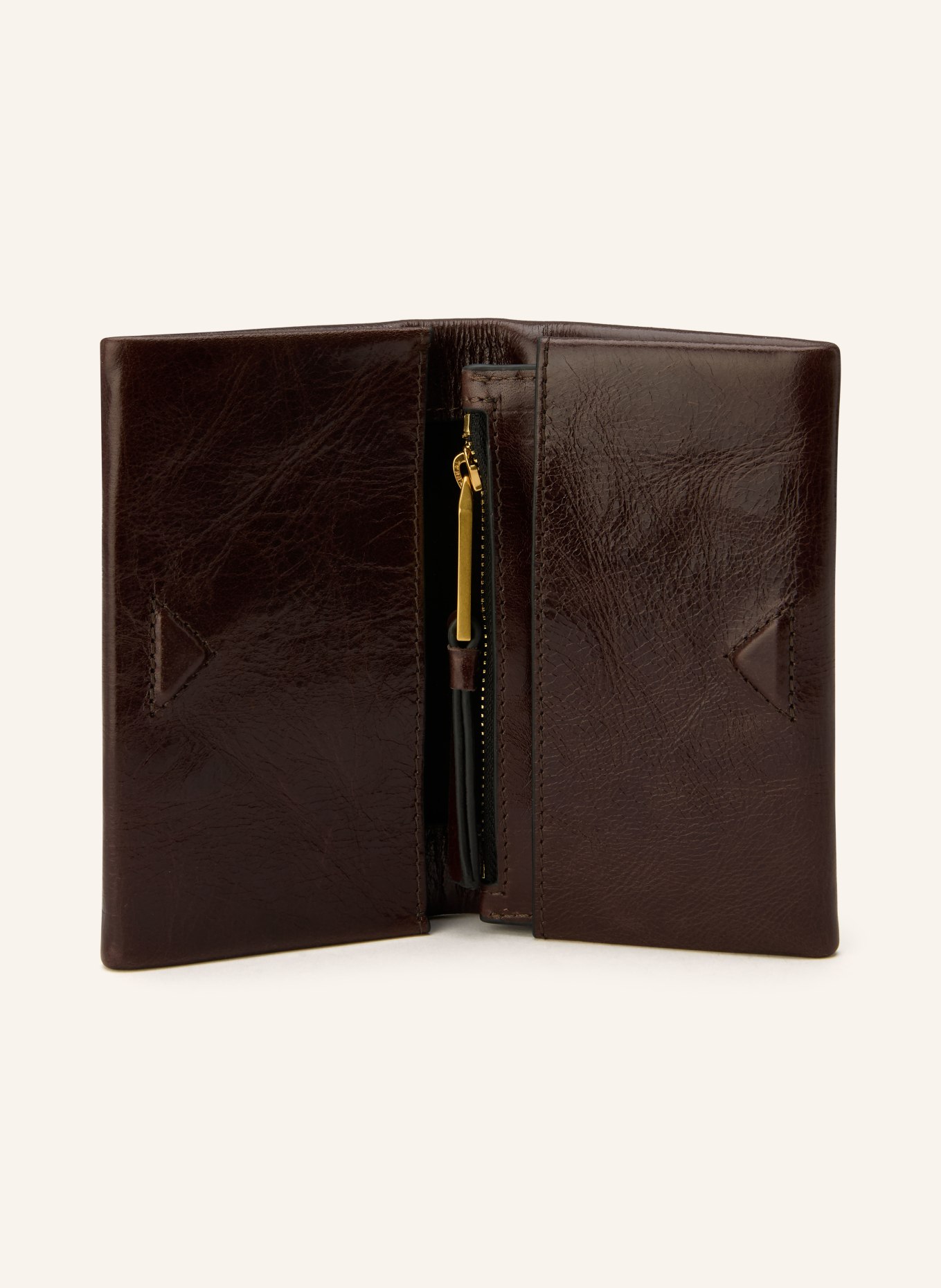 ALLSAINTS HARLUNA wallet: BROWN