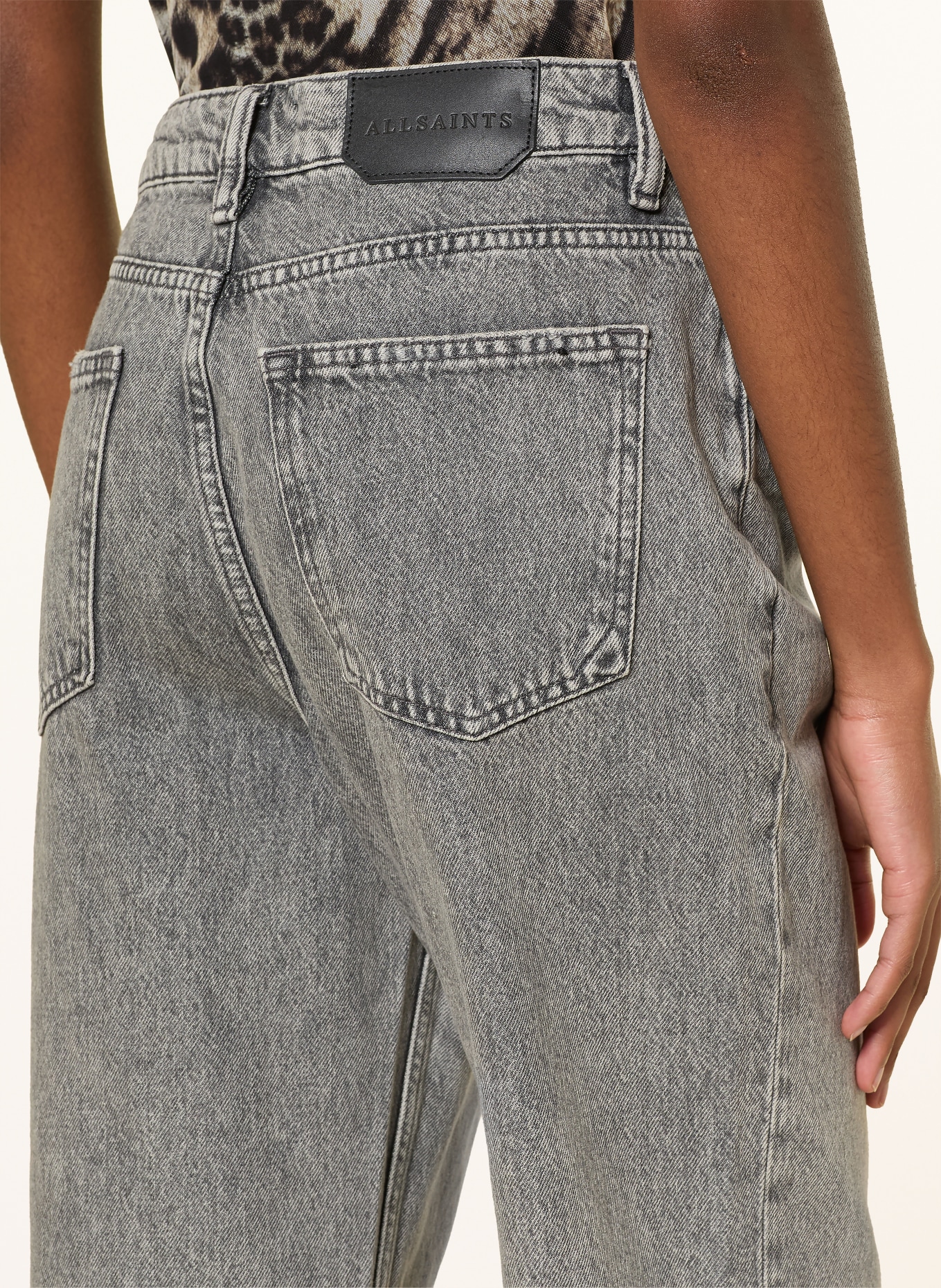 ALLSAINTS Rovné džíny BROOKLYN: 5746 DESTROY GREY