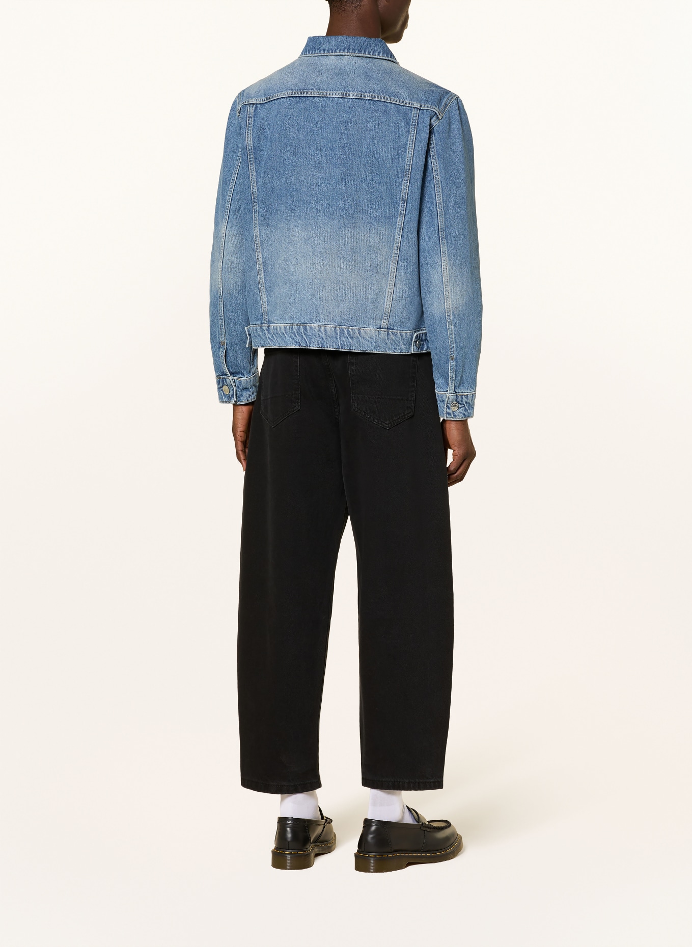 ALLSAINTS Barrel Fit Jeans: 162 Washed Black