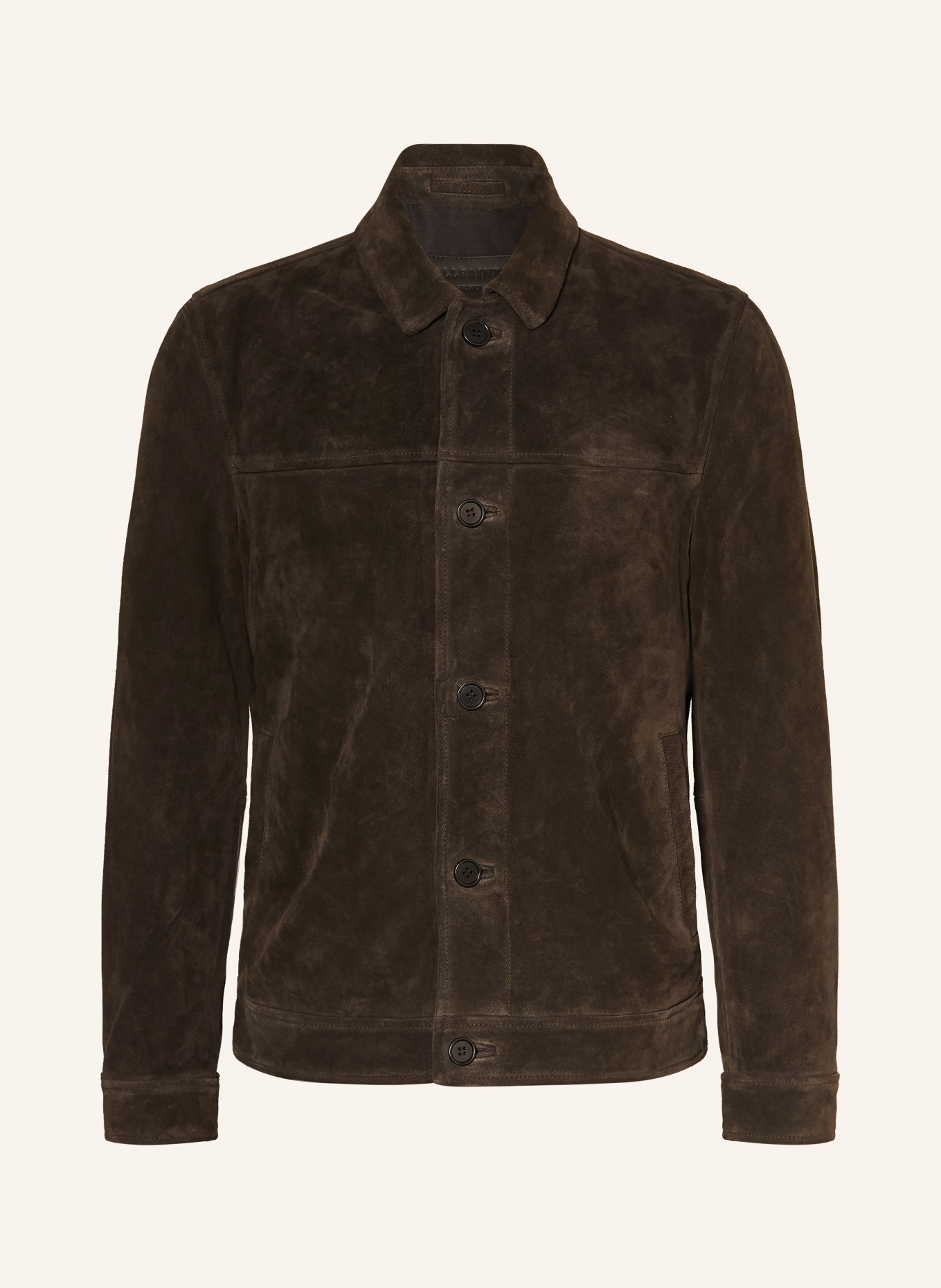 ALLSAINTS Lederjacke NATES: DUNKELBRAUN