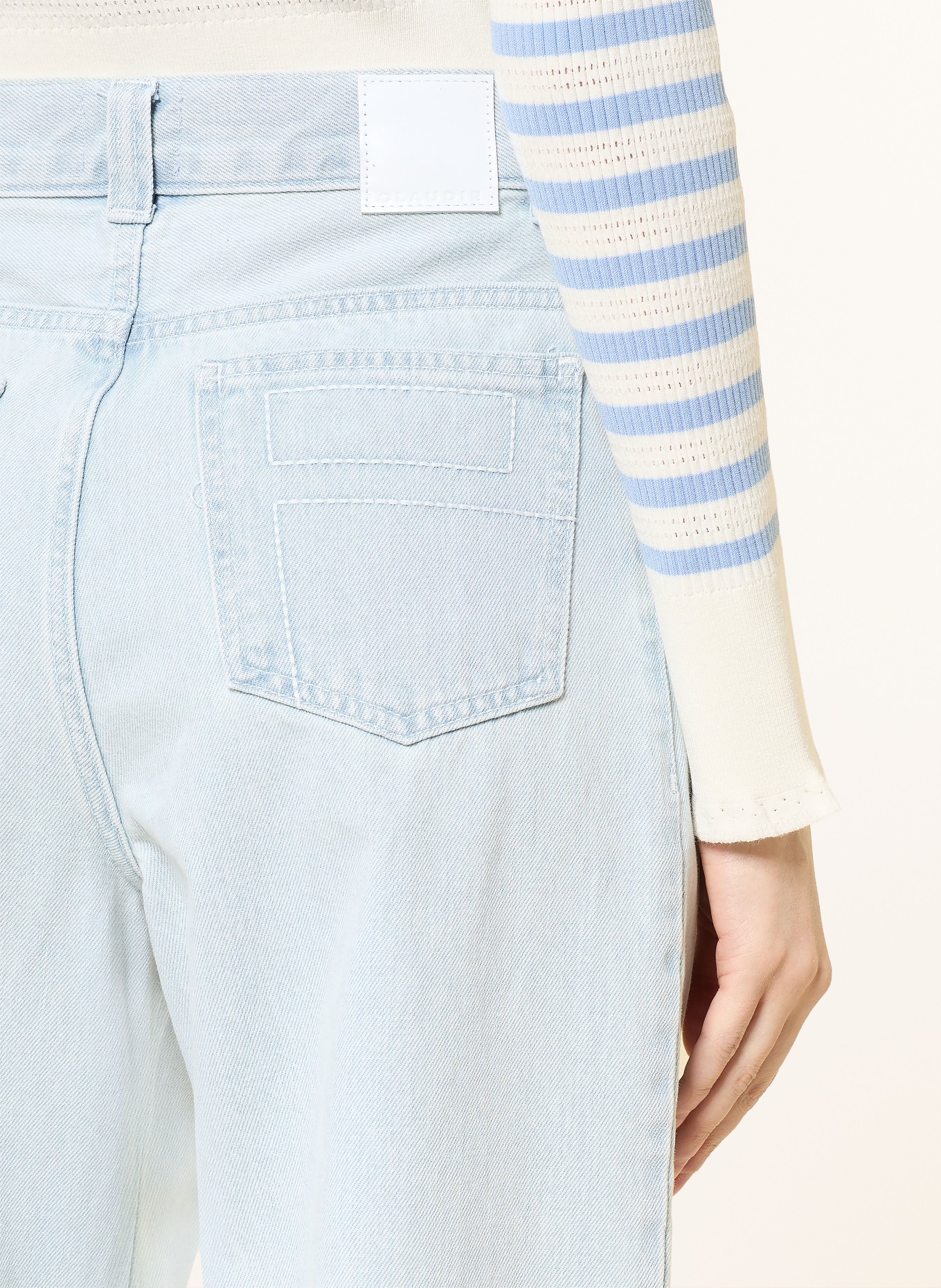 CLAUDIE PIERLOT Wide Leg Jeans DIANEBIS: D052 LIGHT BLUE DENIM