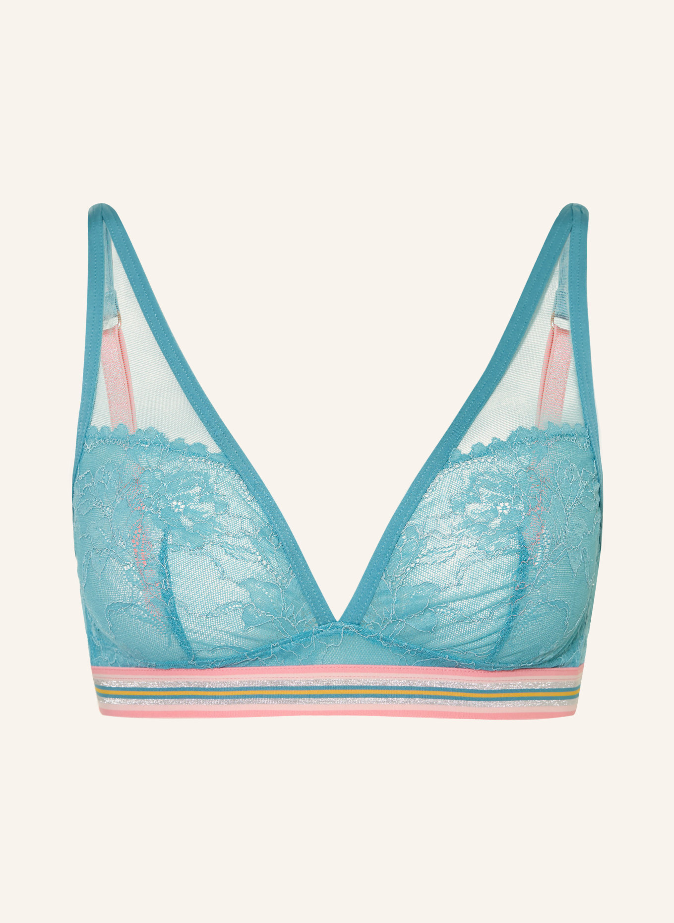 mey Triangel-BH Serie POETRY STYLE: HELLBLAU / SILBER / ROSA