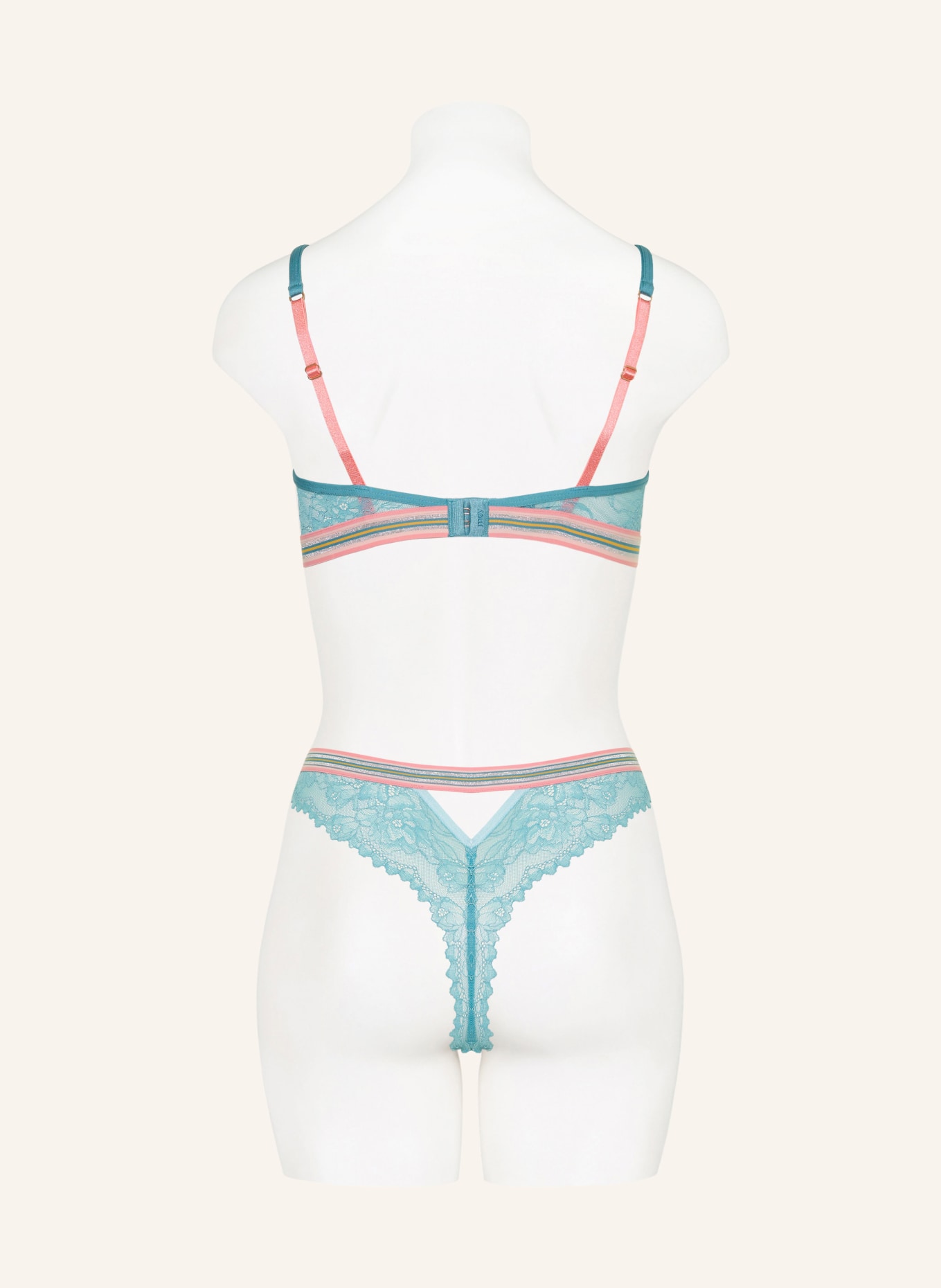 mey Triangel-BH Serie POETRY STYLE: HELLBLAU / SILBER / ROSA