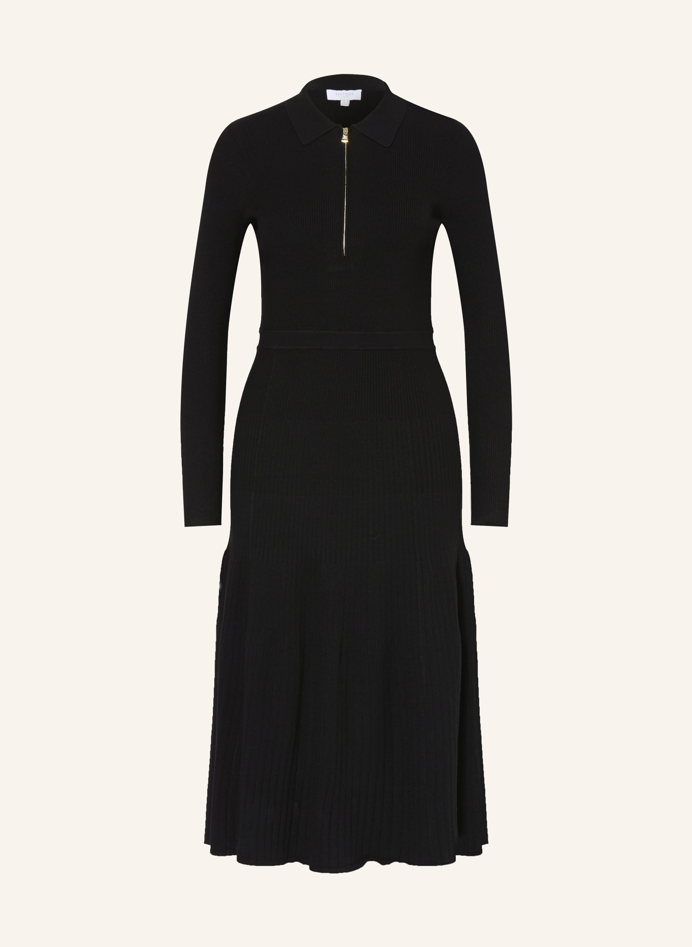 HOBBS MARTA knit dress: BLACK