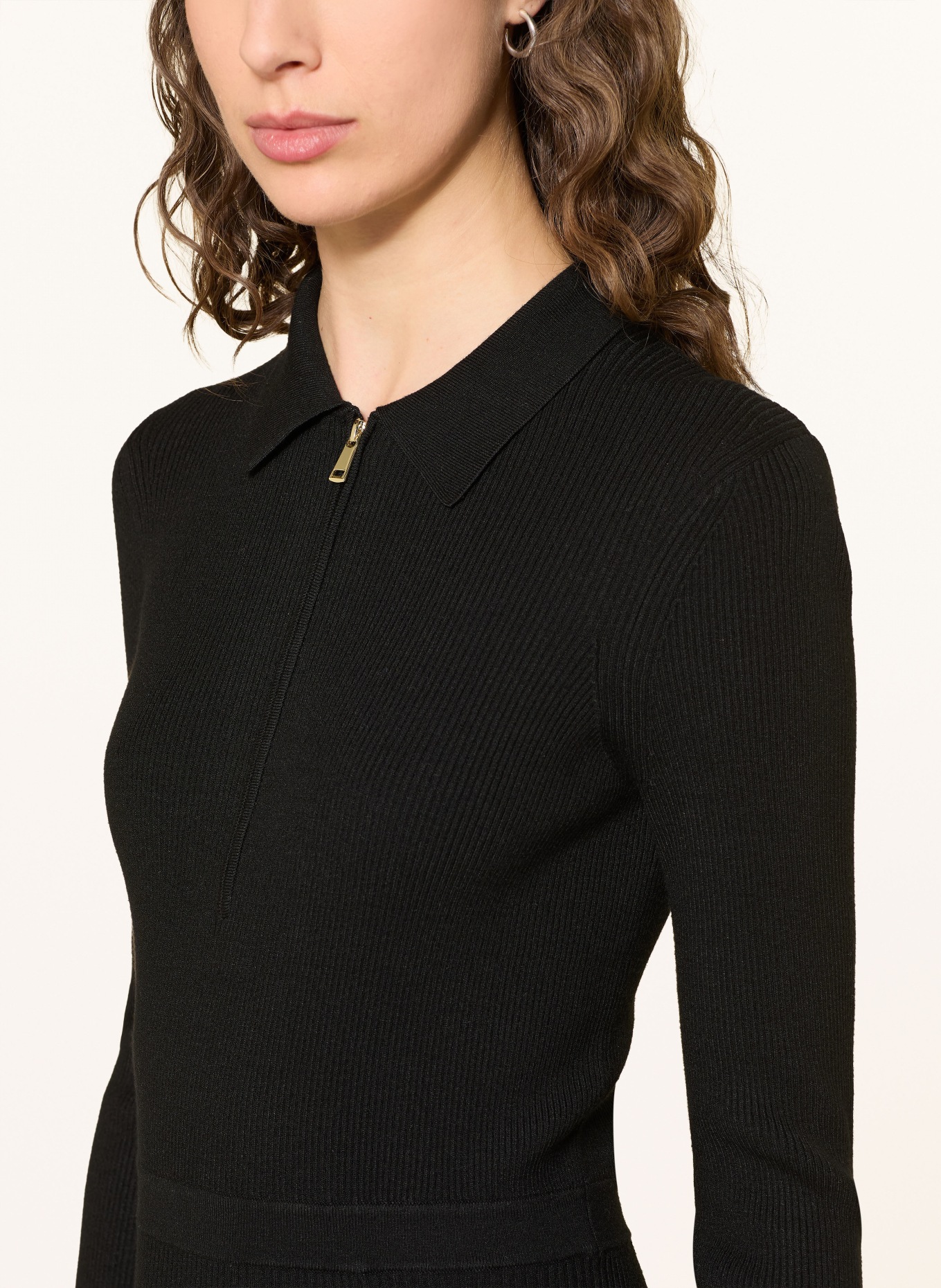 HOBBS MARTA knit dress: BLACK