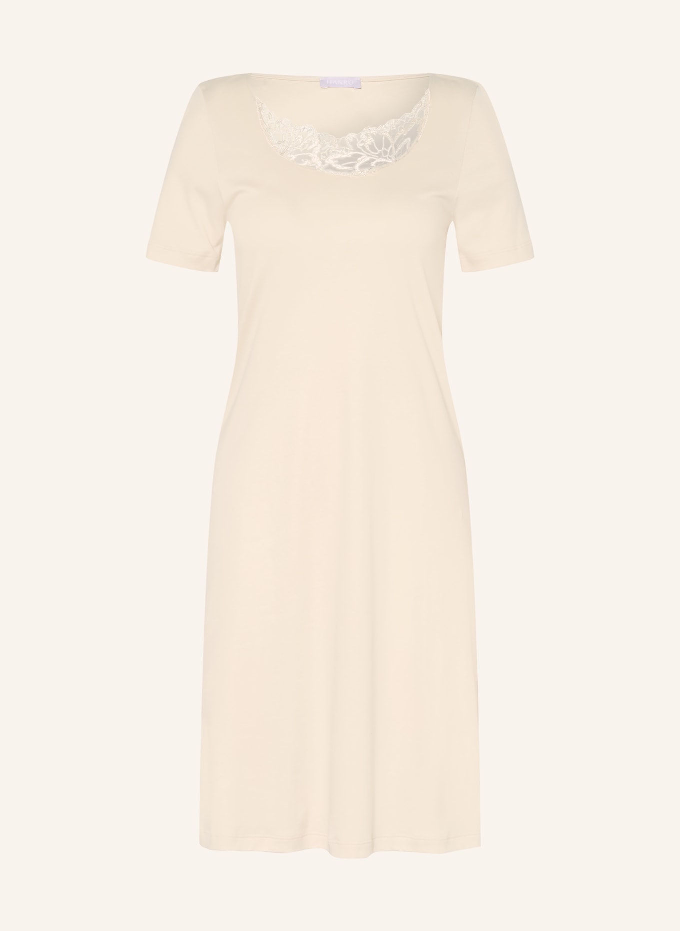 HANRO Noční košile BELEN: BÉŽOVÁ