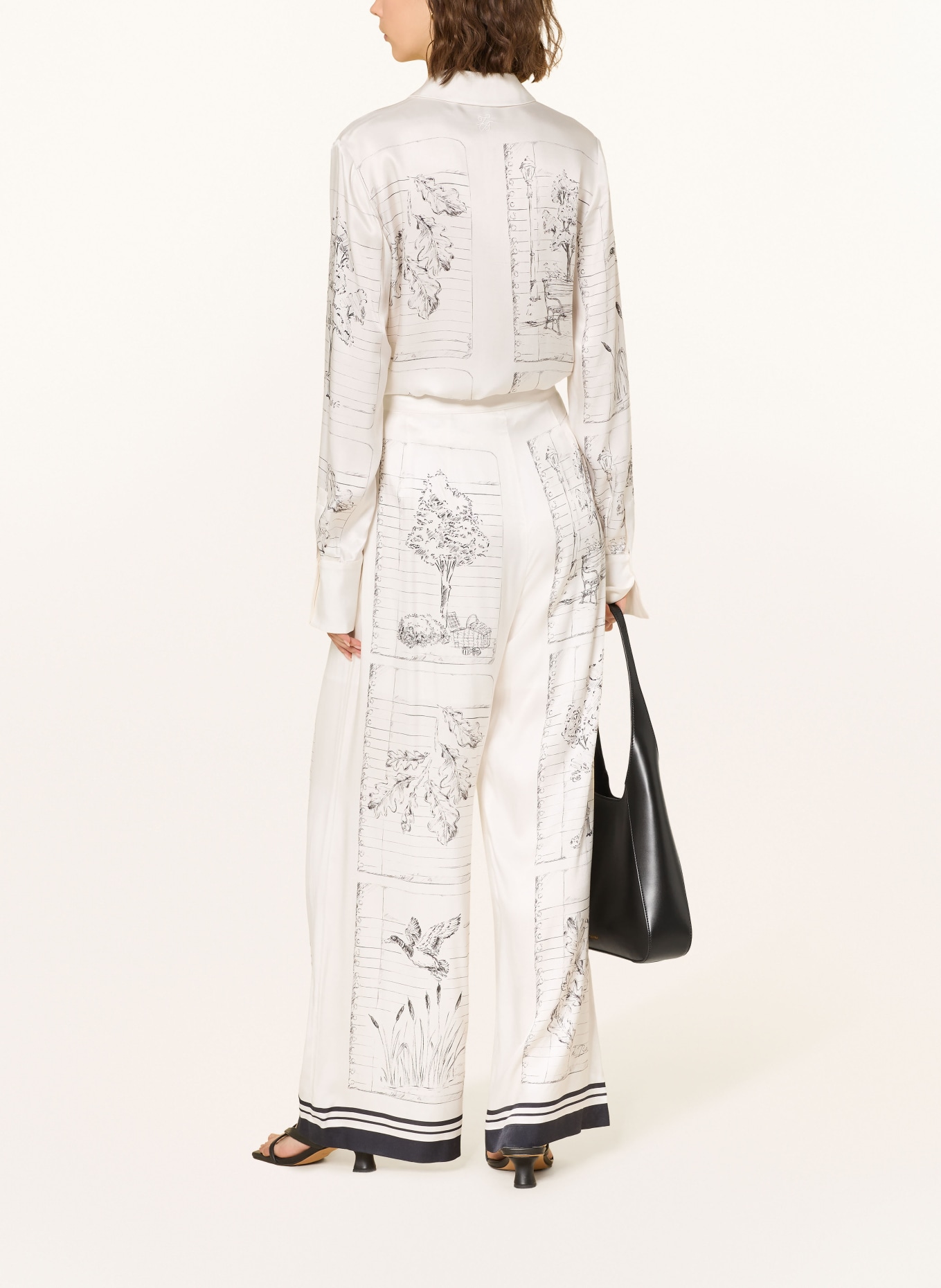 TED BAKER Marlene-bukser BUSCA: CREME / SORT