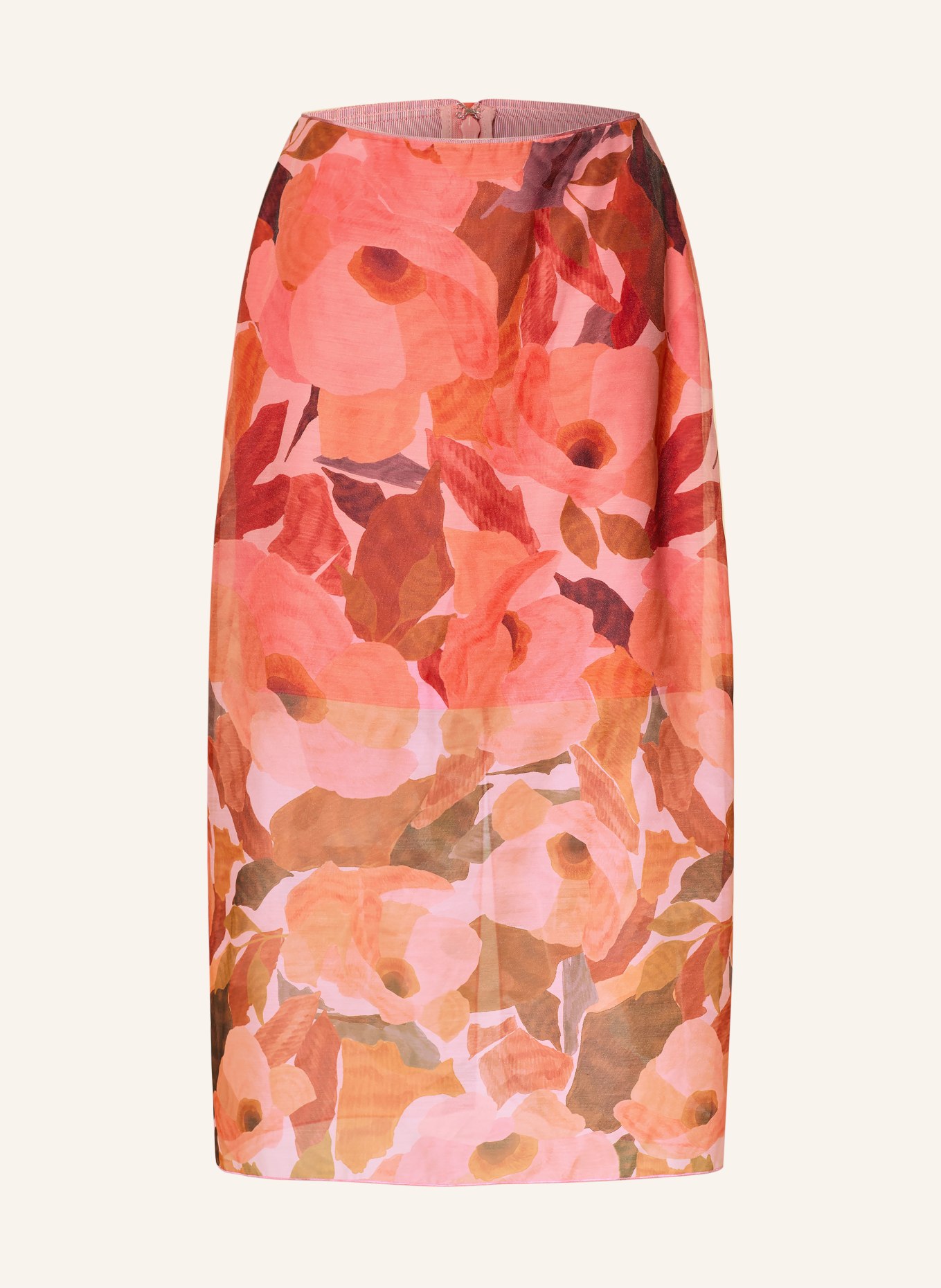 TED BAKER Skirt SAEMIE: ORANGE / DARK RED / RED