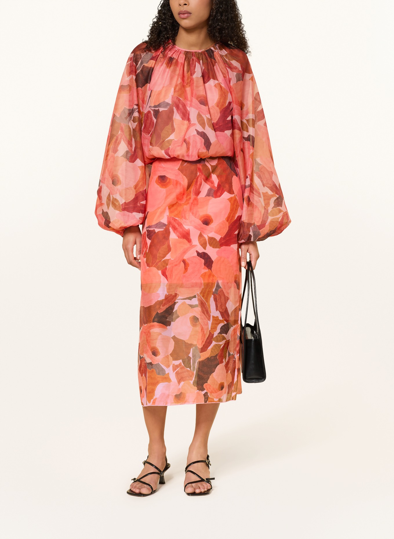 TED BAKER Skirt SAEMIE: ORANGE / DARK RED / RED