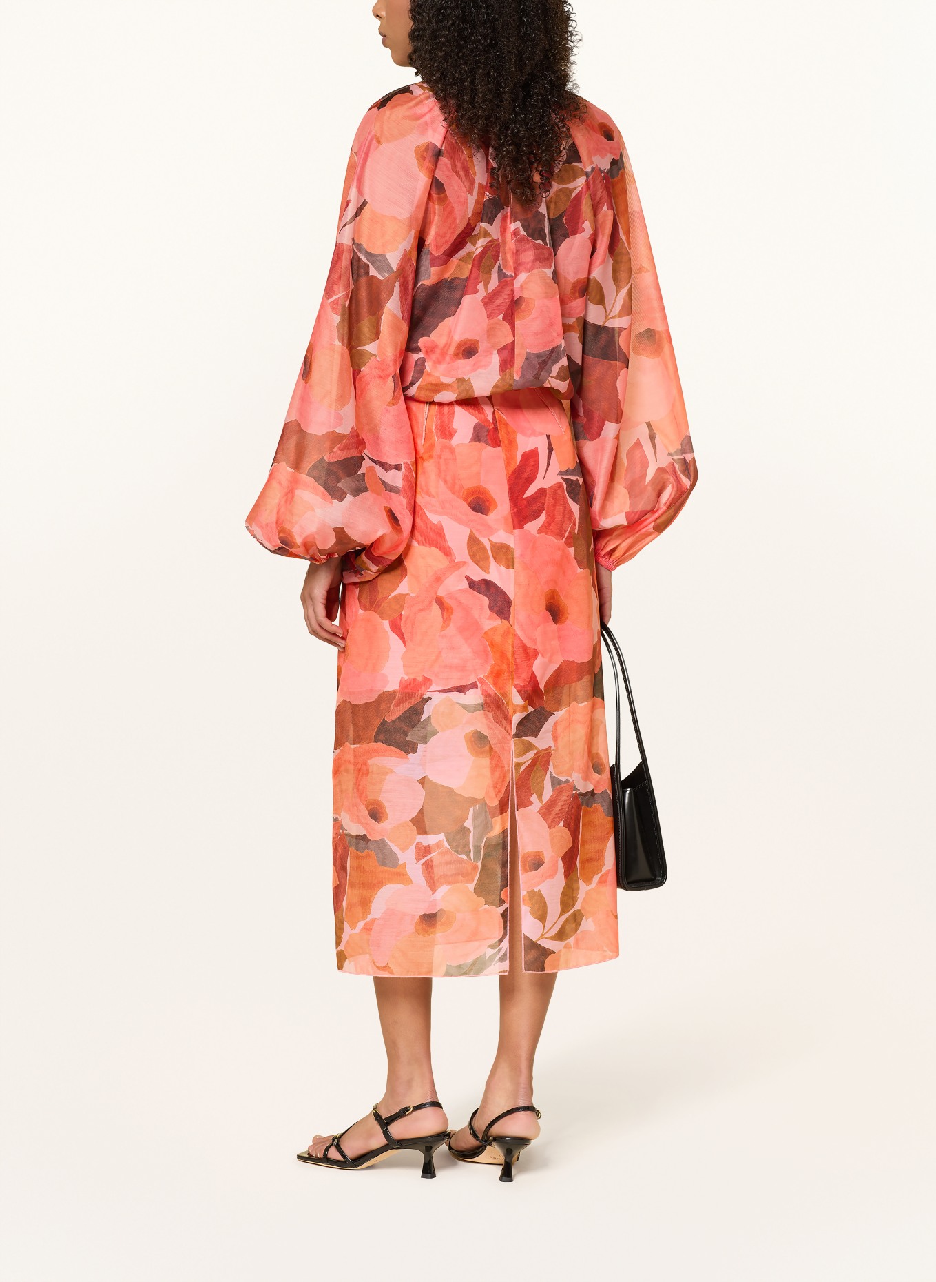 TED BAKER Skirt SAEMIE: ORANGE / DARK RED / RED