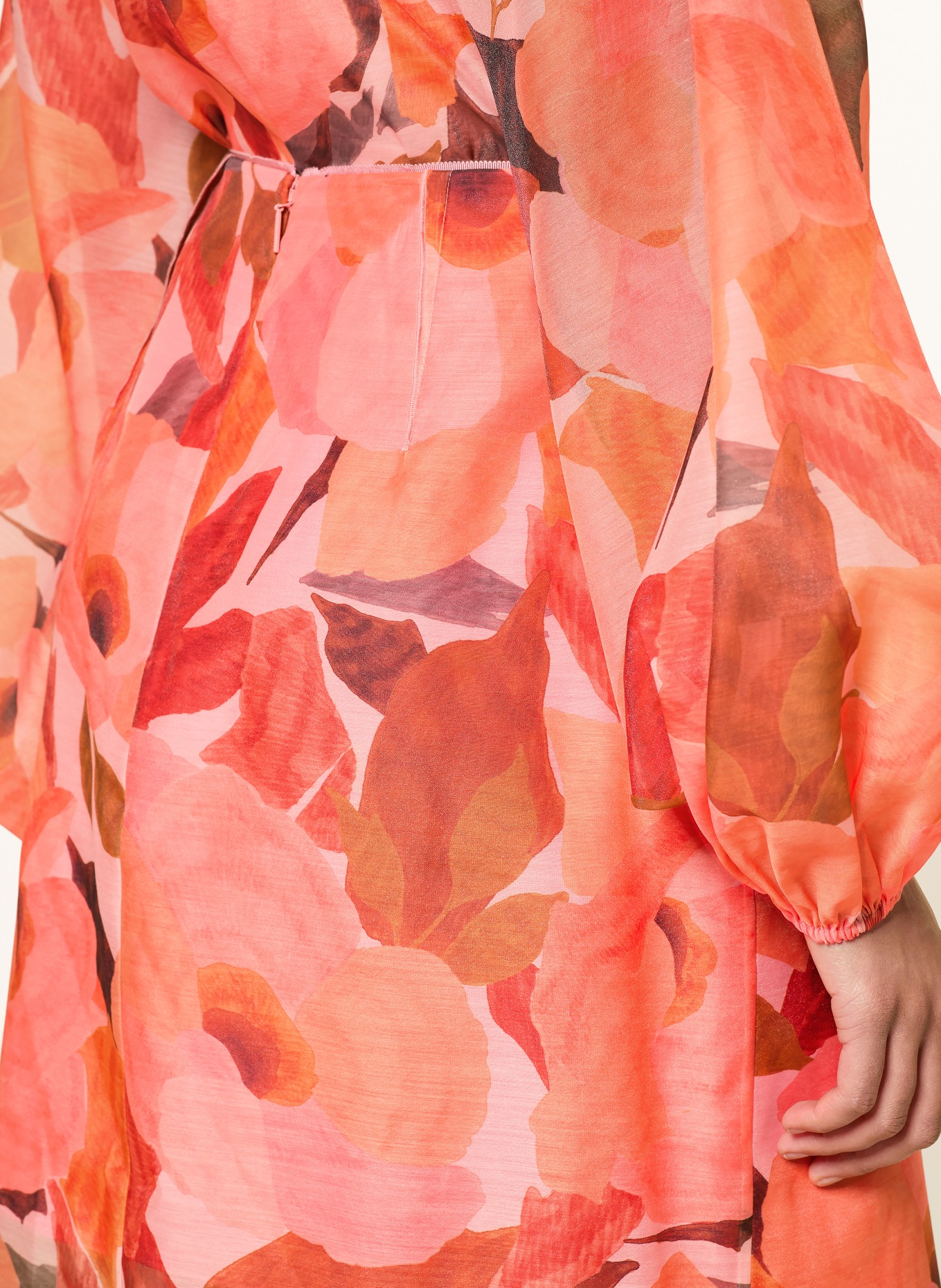 TED BAKER Skirt SAEMIE: ORANGE / DARK RED / RED