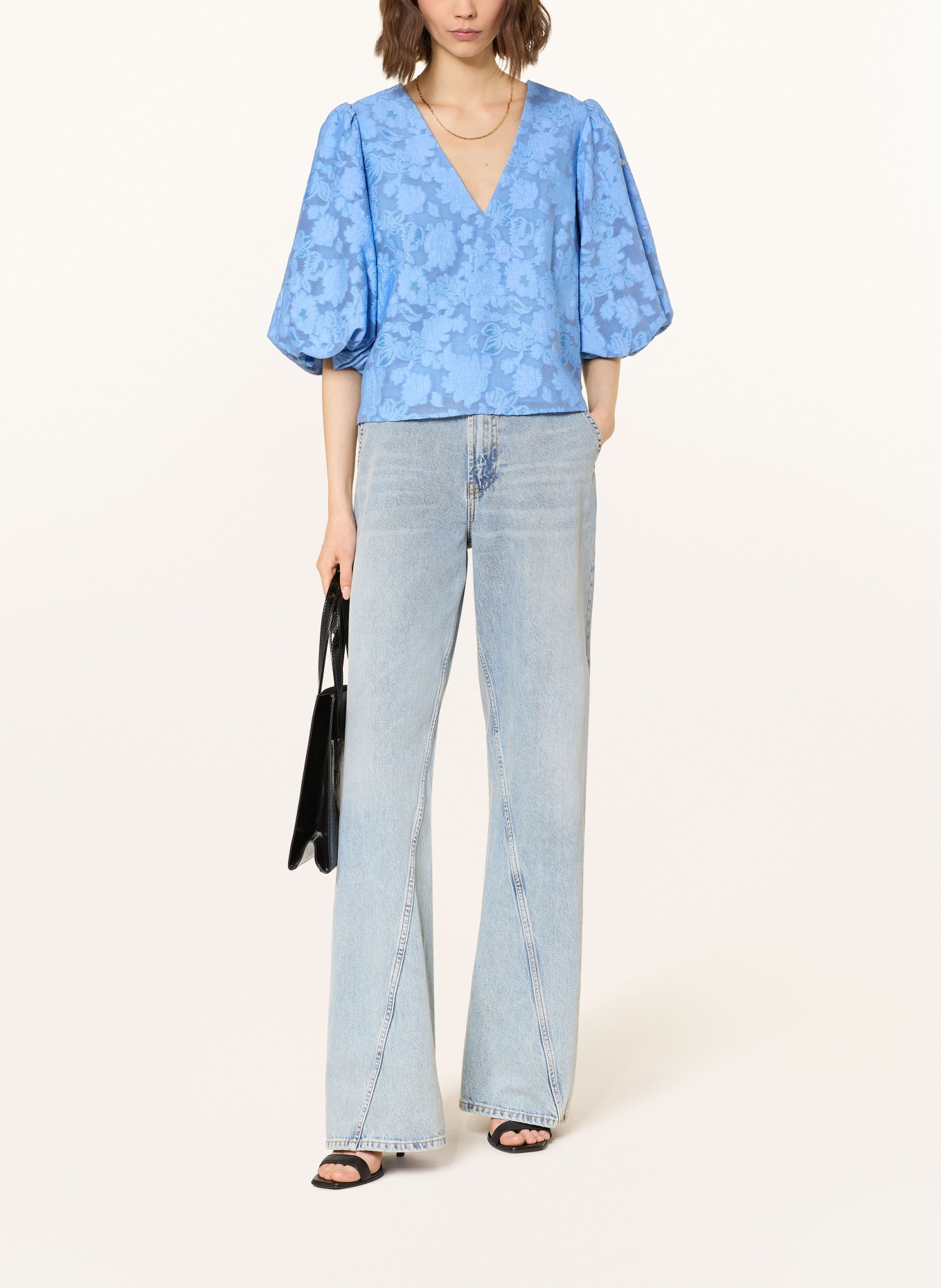 TED BAKER Blusenshirt LIMANA mit 3/4-Arm: HELLBLAU